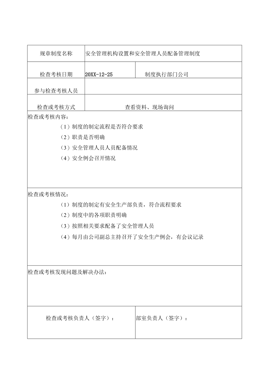 管理制度执行检查记录表.docx_第2页