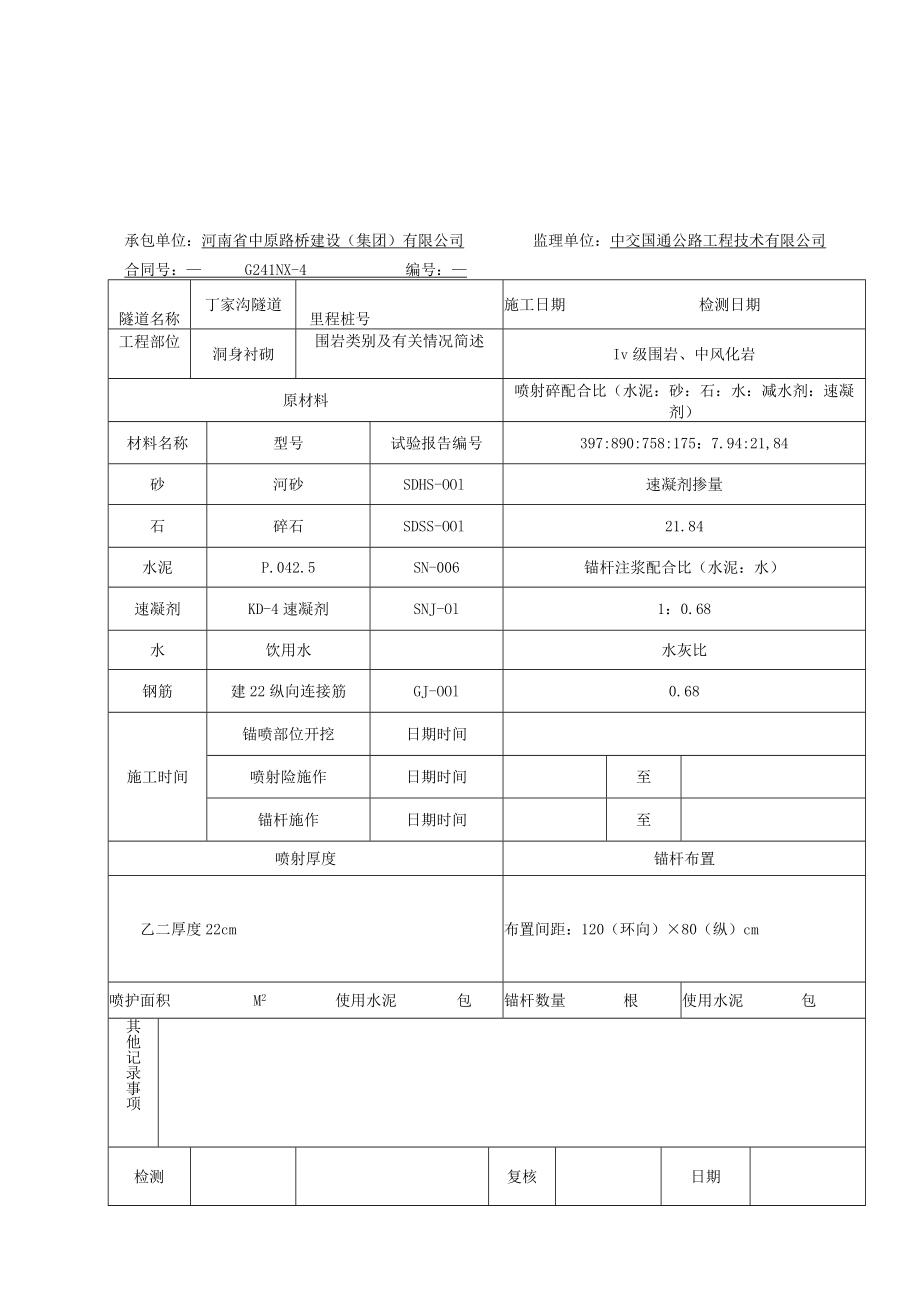 3B-6-02 锚喷支护施工记录.docx_第1页