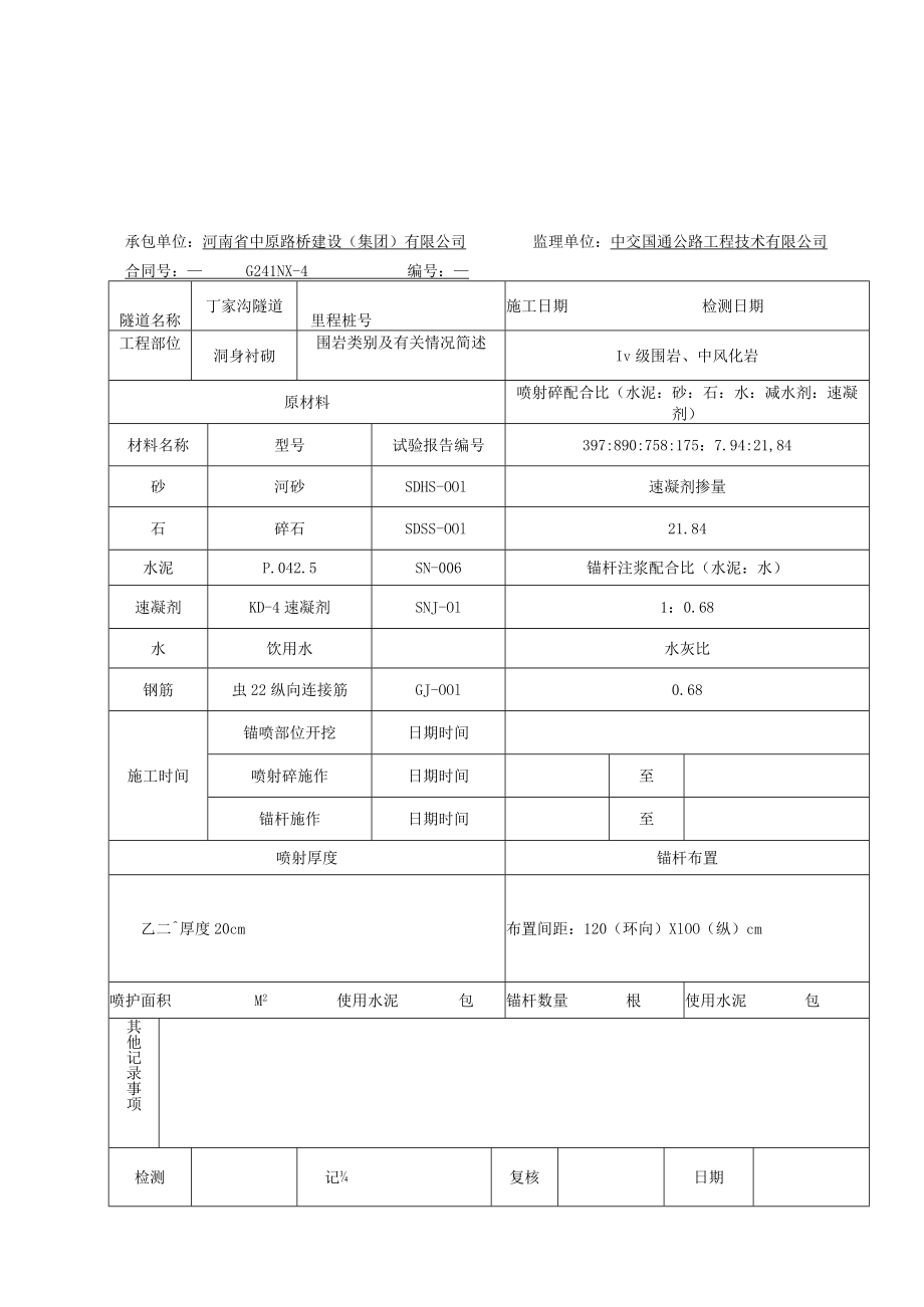 3B-6-02 锚喷支护施工记录.docx_第2页