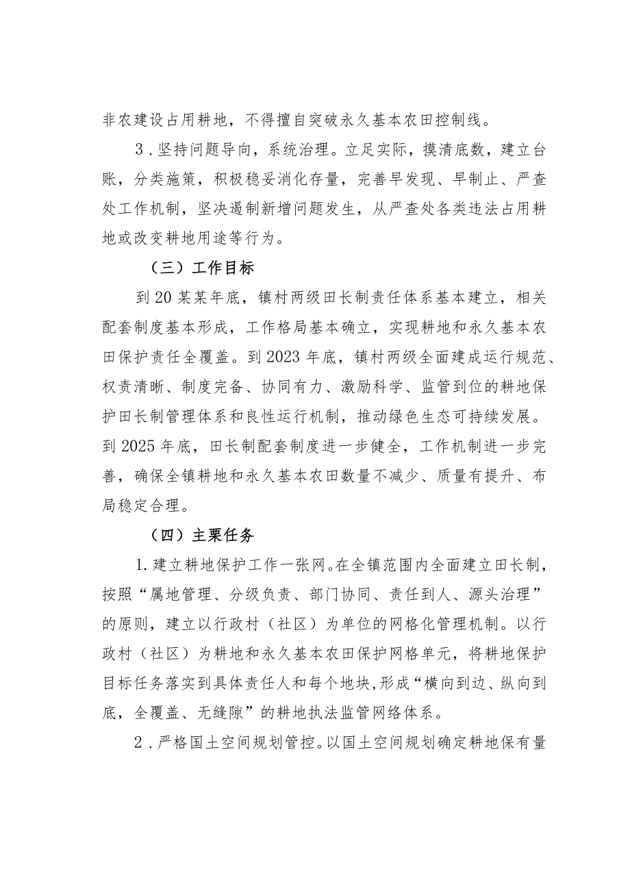 某某镇关于推进耕地保护田长制实施方案.docx_第2页