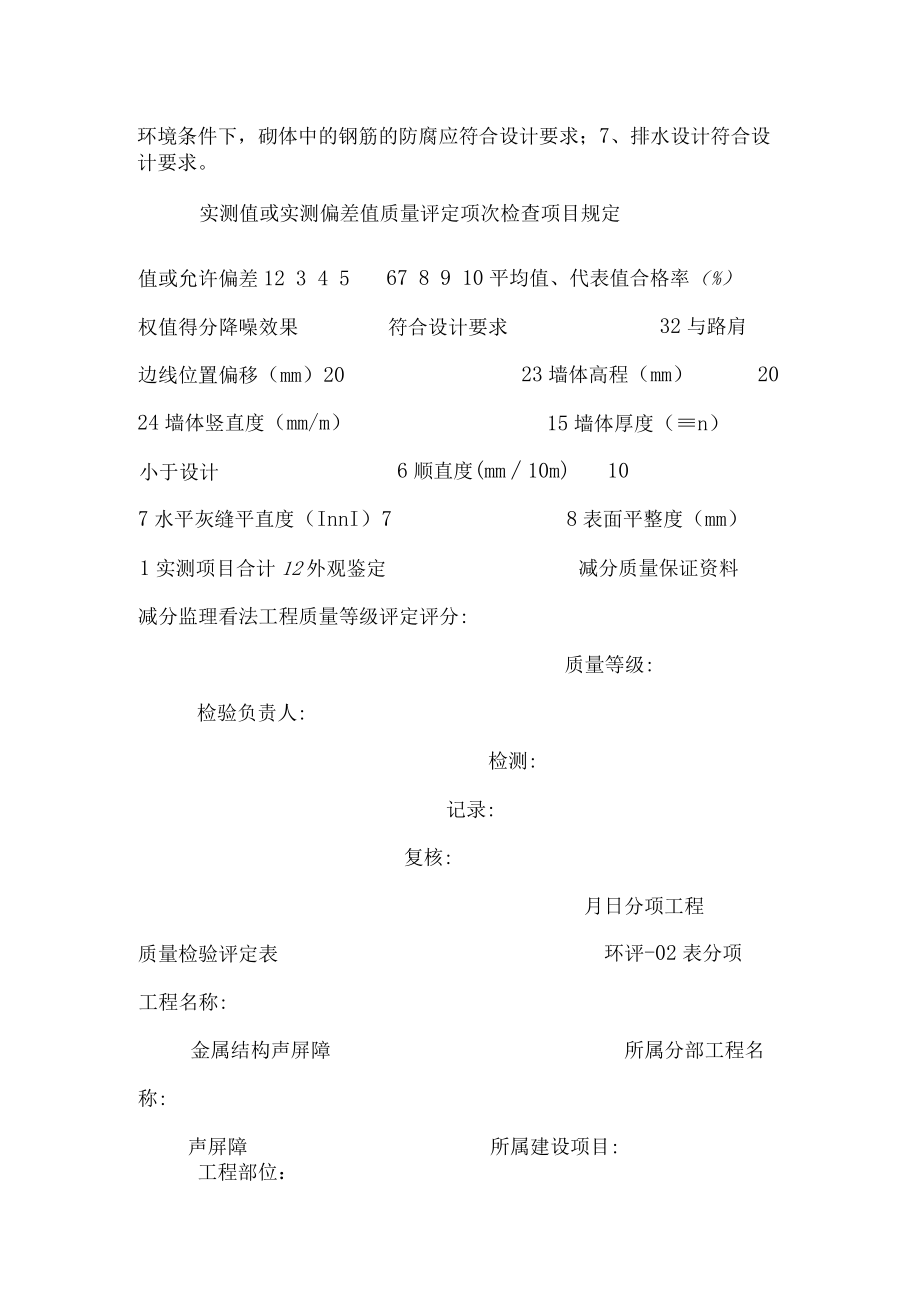 环保工程分项工程质量检验评定表.docx_第2页