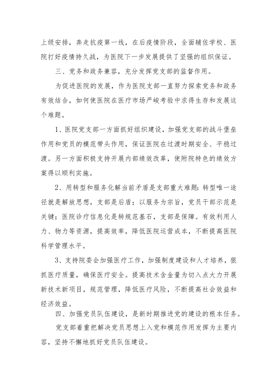 医院年度支部工作巡查自查总结.docx_第3页