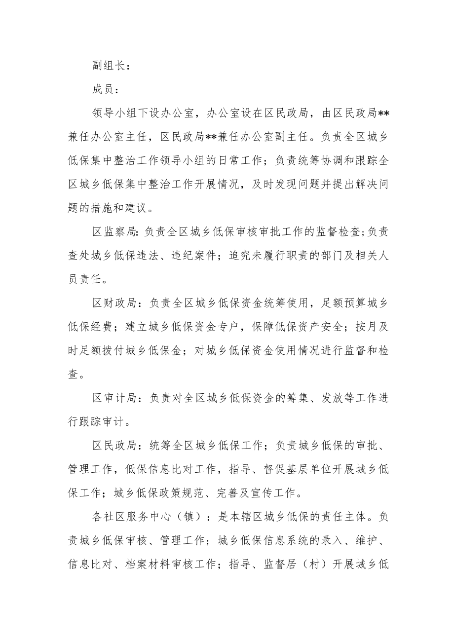 最低生活保障工作集中整治实施方案.docx_第2页