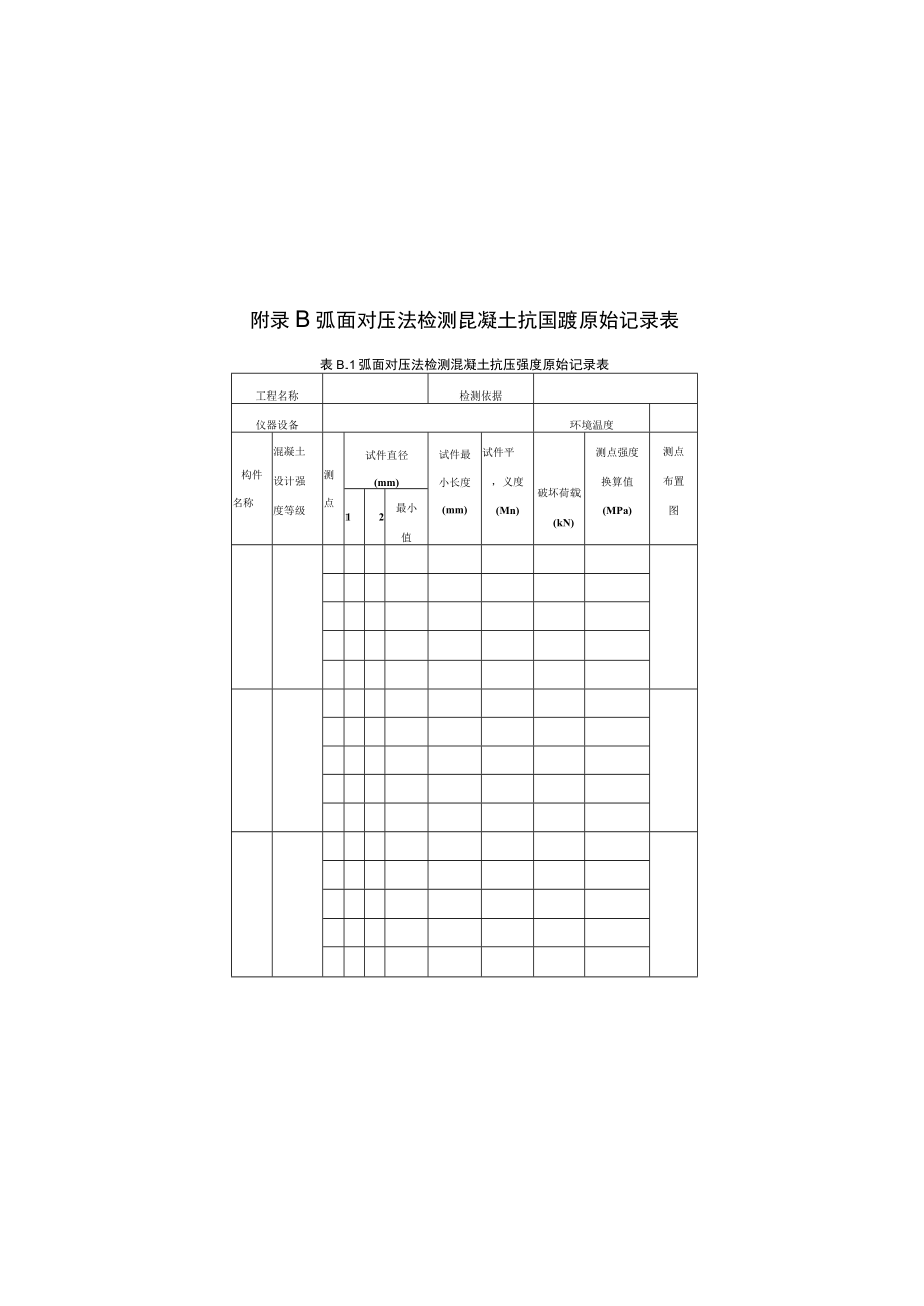 弧面对压仪校准、混凝土抗压强度原始记录表、基本要求、系数表、钢筋连接用套筒灌浆料抗压强度技术.docx_第3页