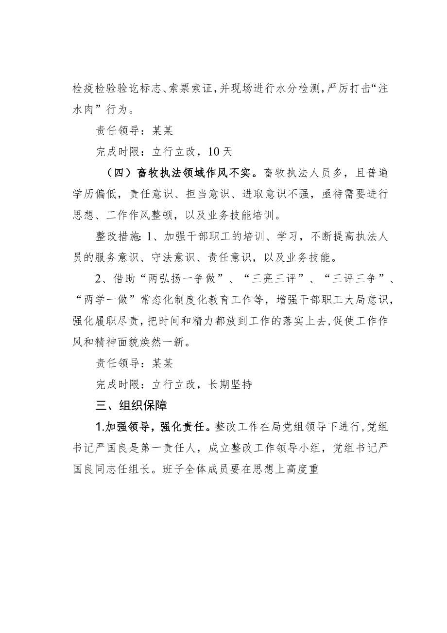 某某县农业农村局党组以案促改整改方案.docx_第3页