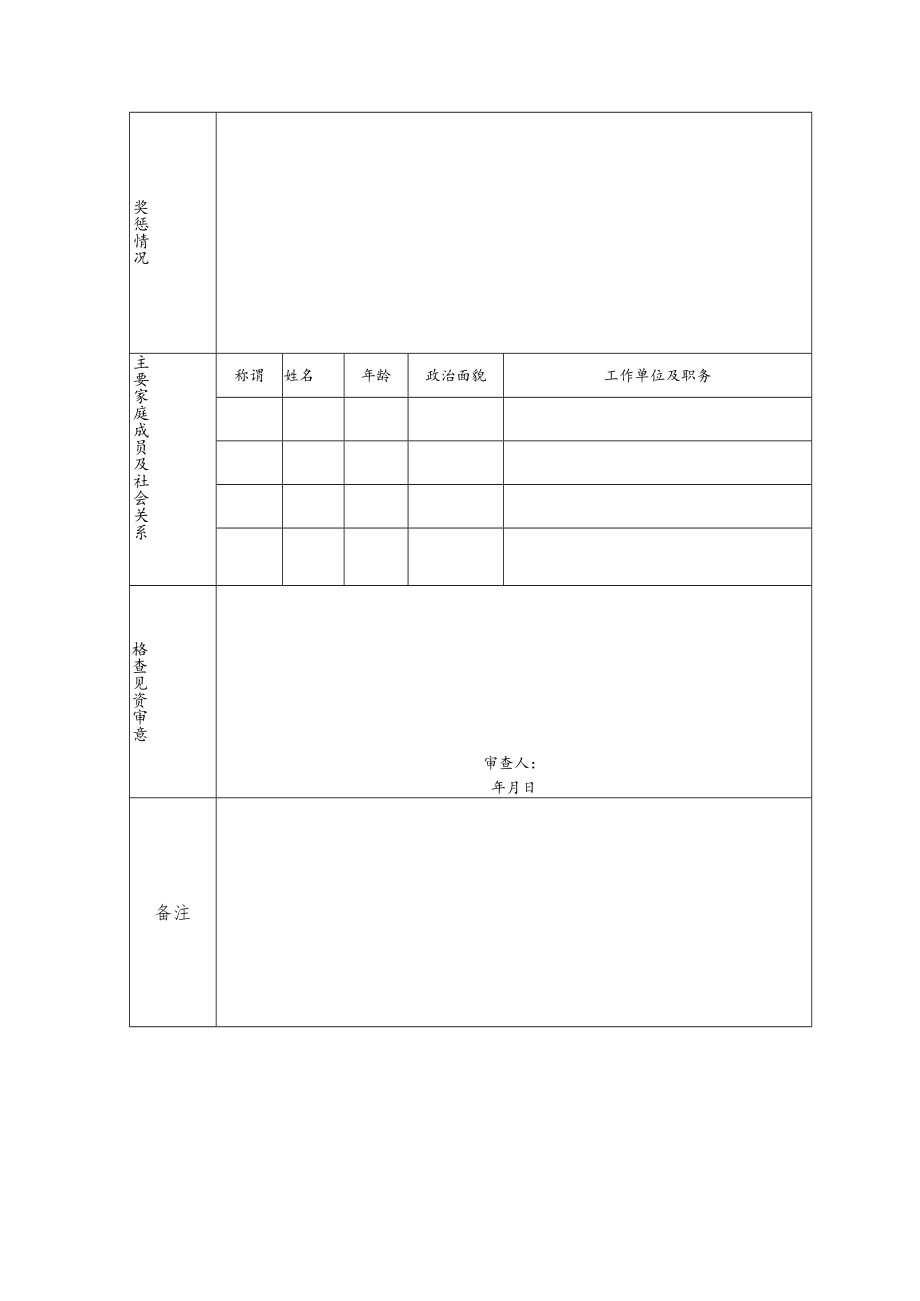 XX水投水务集团XX有限公司应聘报名表.docx_第2页