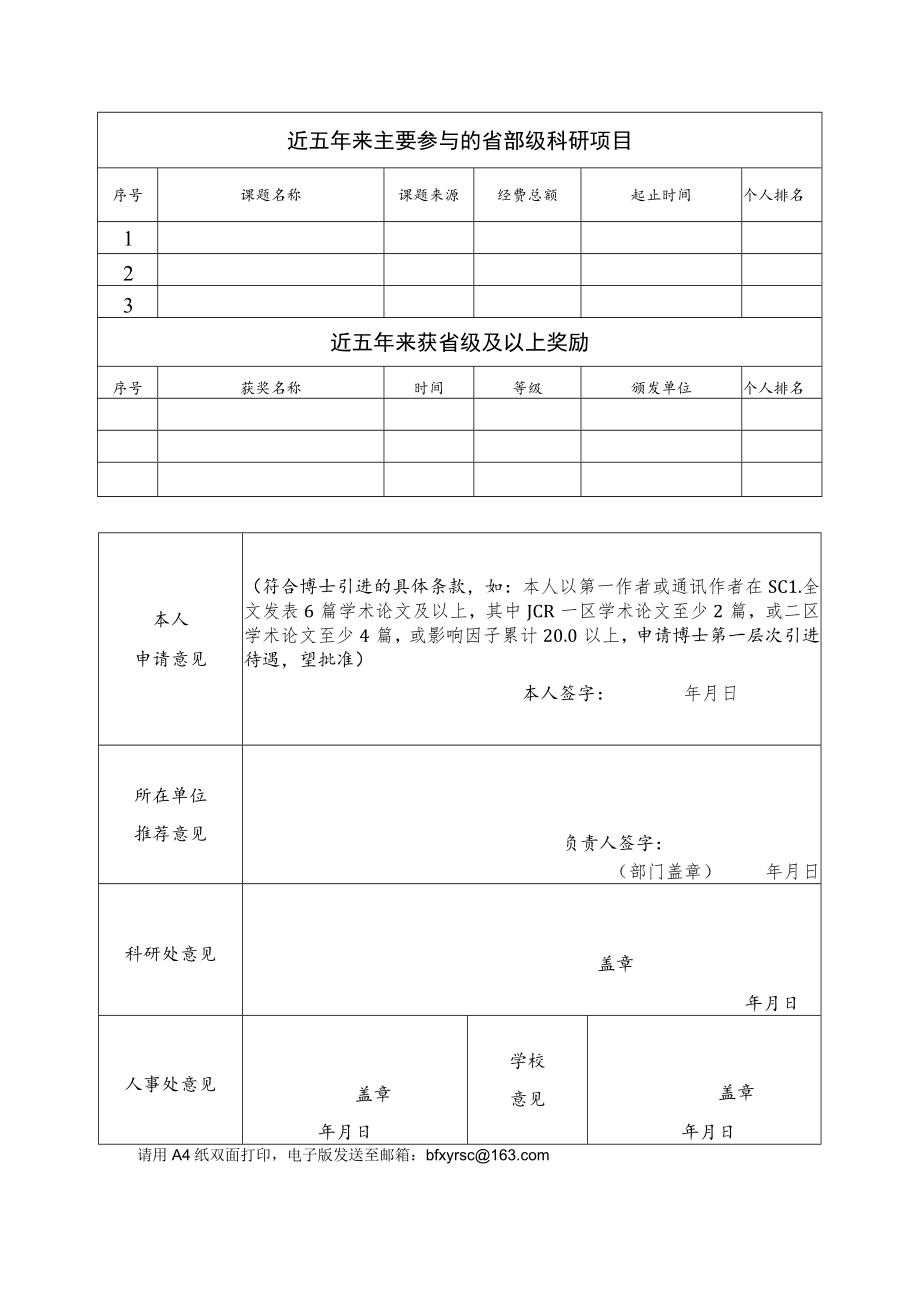 河北北方学院2020年引进博士层次认定表.docx_第2页