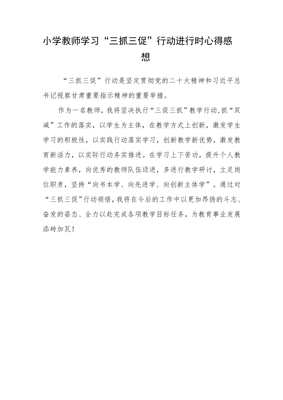 （共三篇）小学教师热议“三抓三促”行动进行时心得体会.docx_第3页