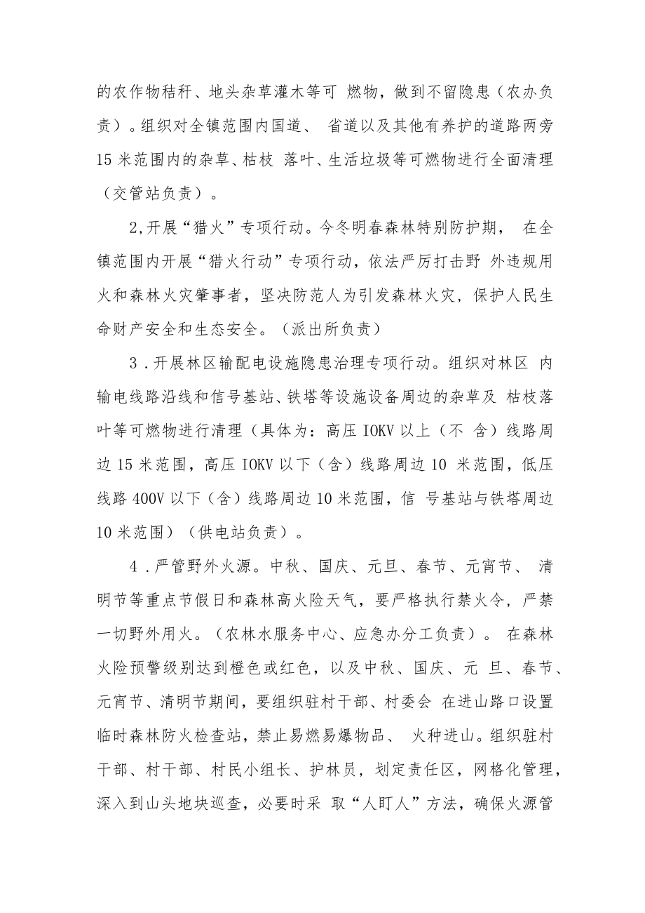 XX镇今冬明春新一轮森林特别防护期森林防灭火工作方案.docx_第3页