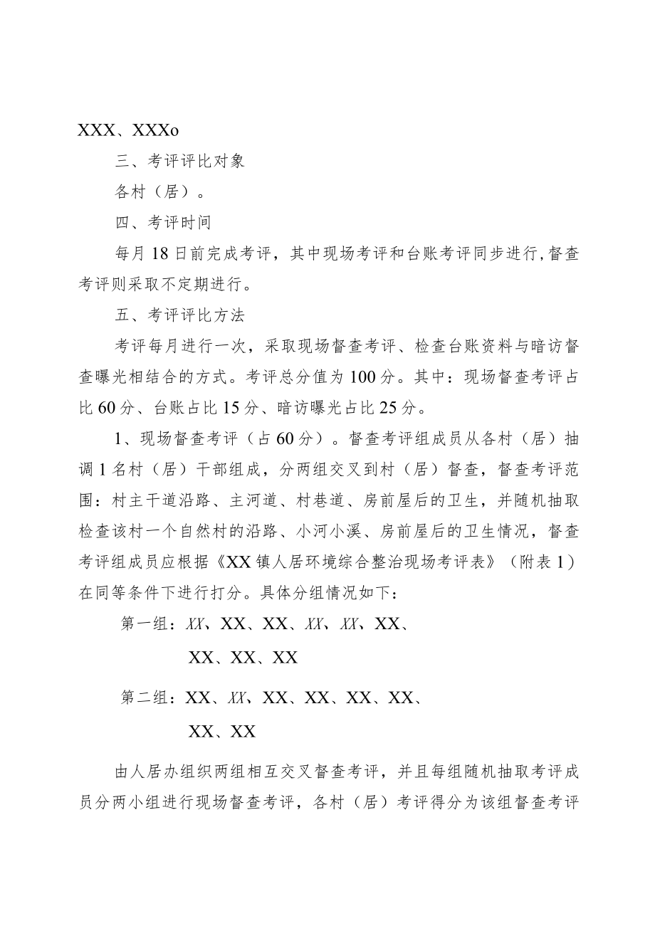 XX镇人居环境综合整治评比实施方案.docx_第2页