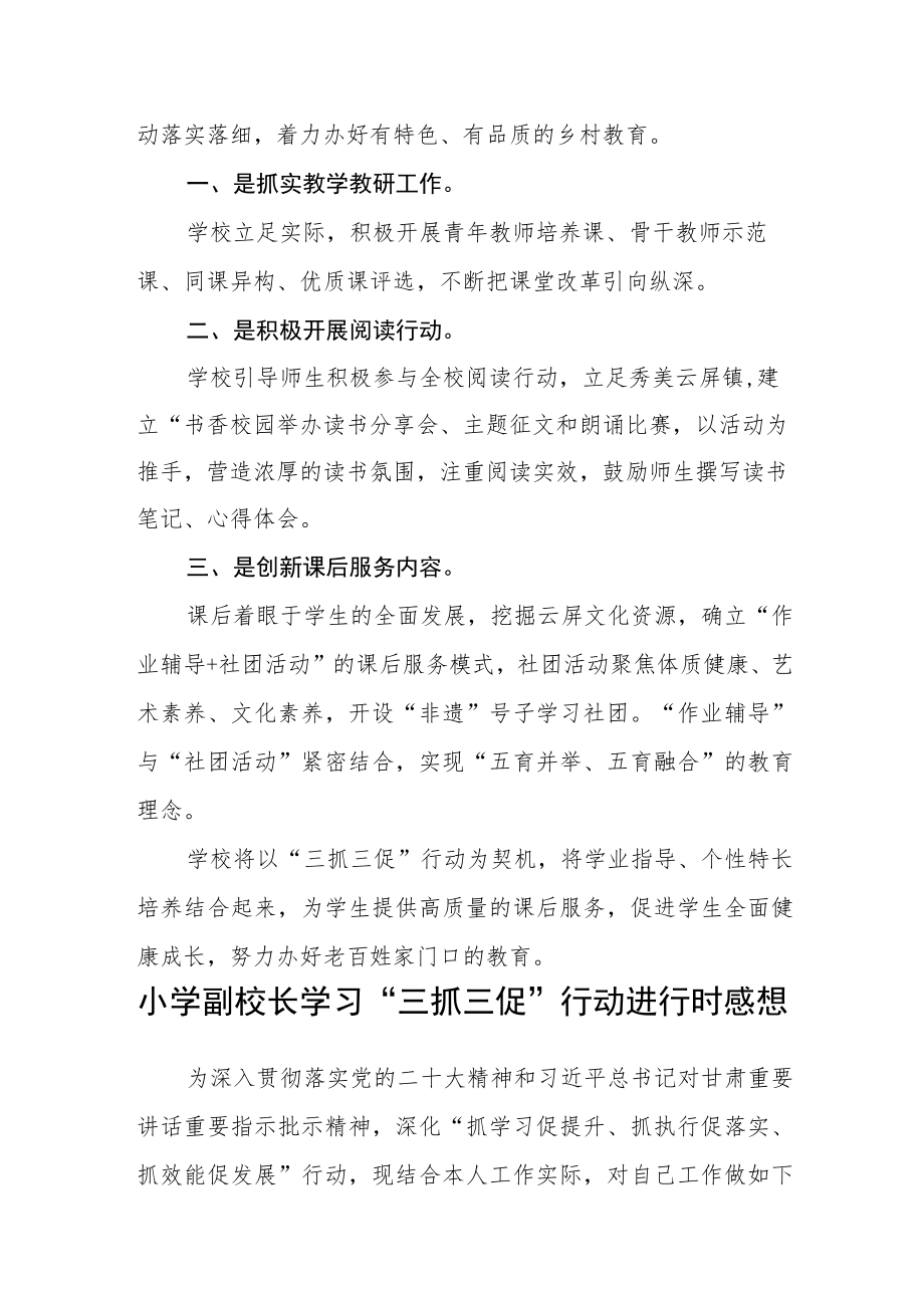 （共三篇）学校教师学习【“三抓三促”行动进行时】感想.docx_第2页