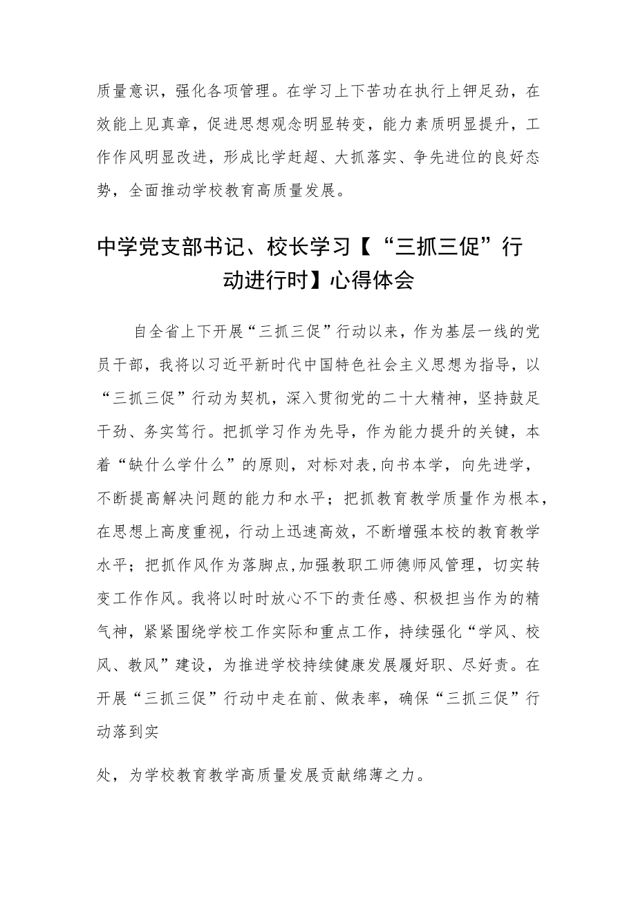 （共三篇）教务工作者教师学习【“三抓三促”行动进行时】心得体会.docx_第2页