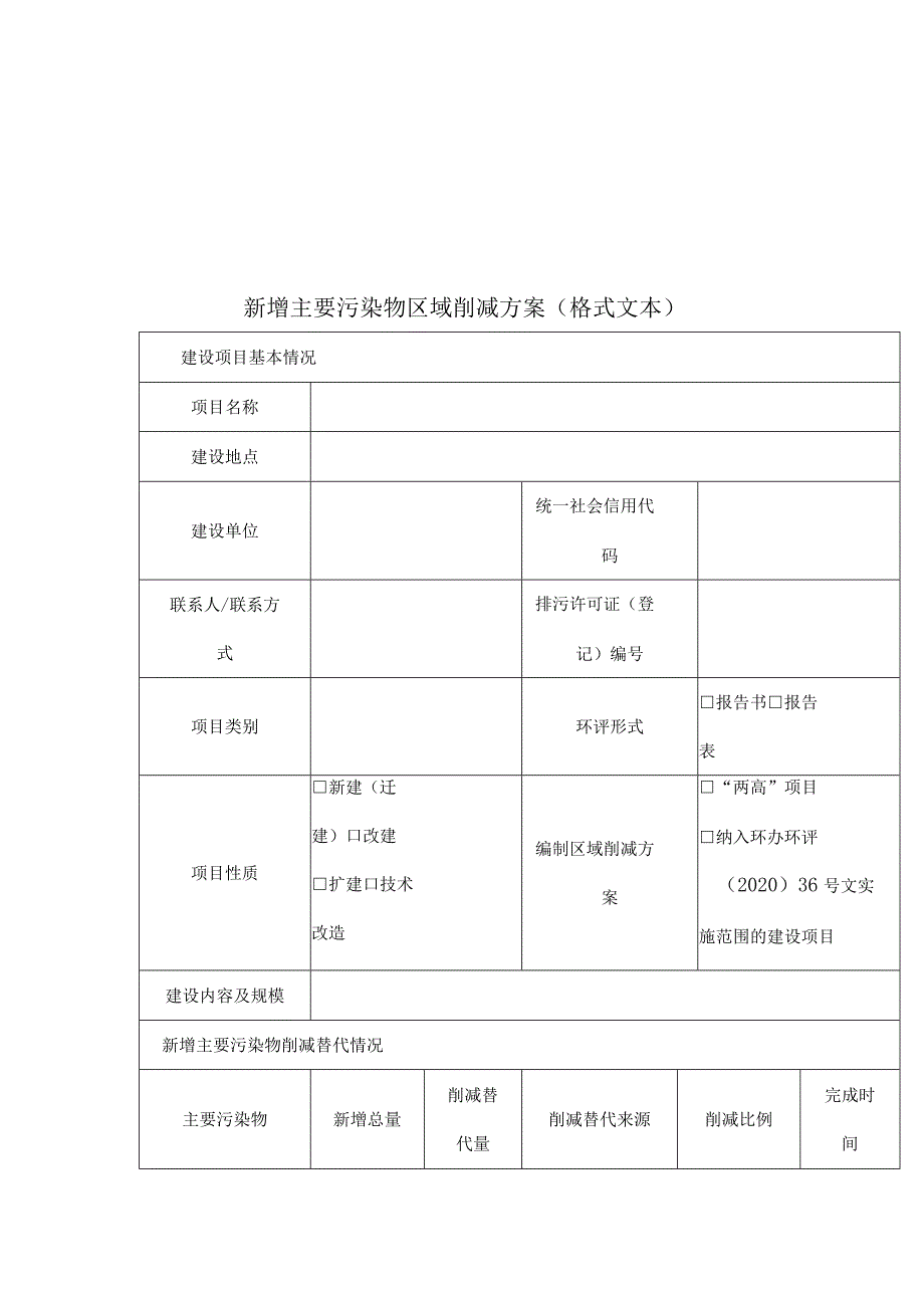 废气污染物新增总量削减替代建设项目范、污染物区域削减方案、替代来源说明、指标统计表.docx_第3页