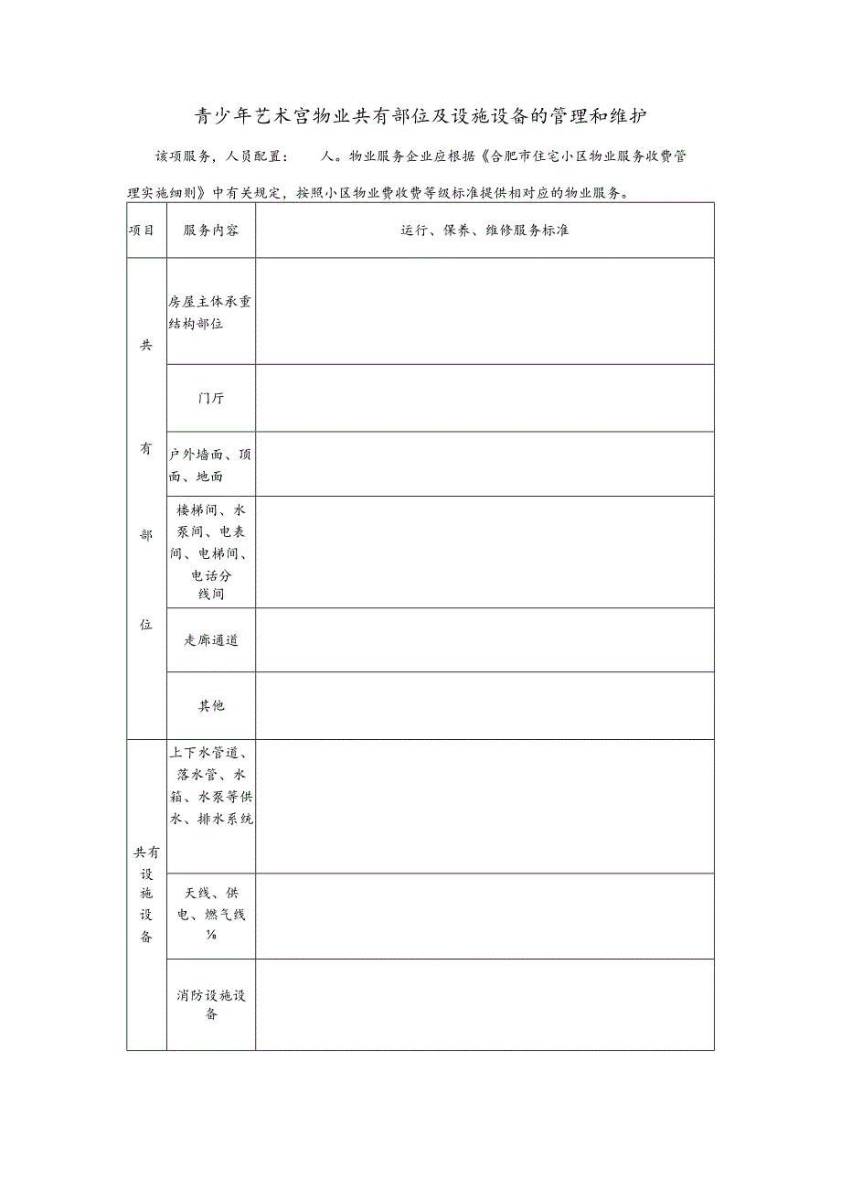 青少年艺术宫物业共有部位及设施设备的管理和维护.docx_第1页