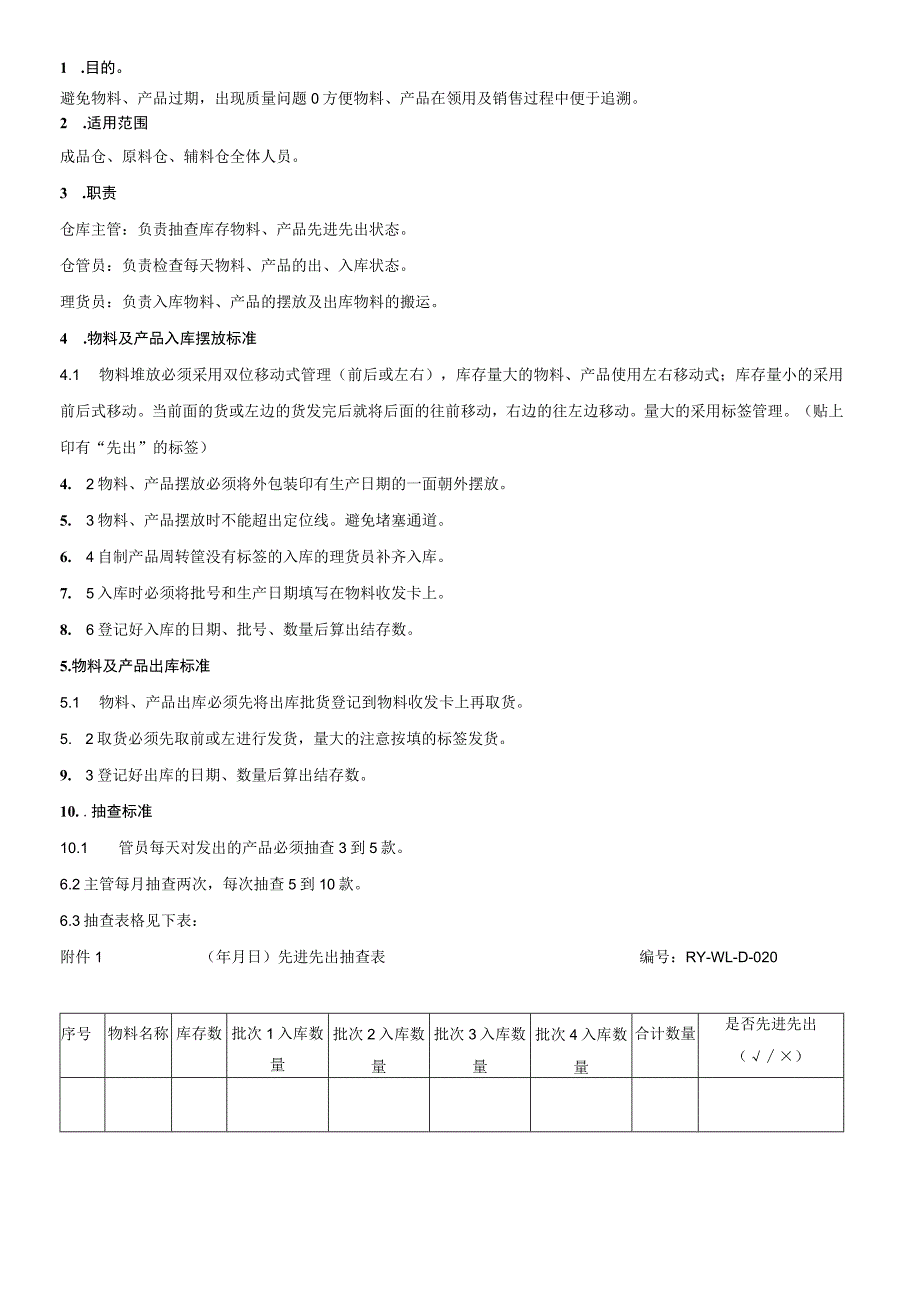 货物先进先出管理规定避免物料、产品过期与质量问题.docx_第1页