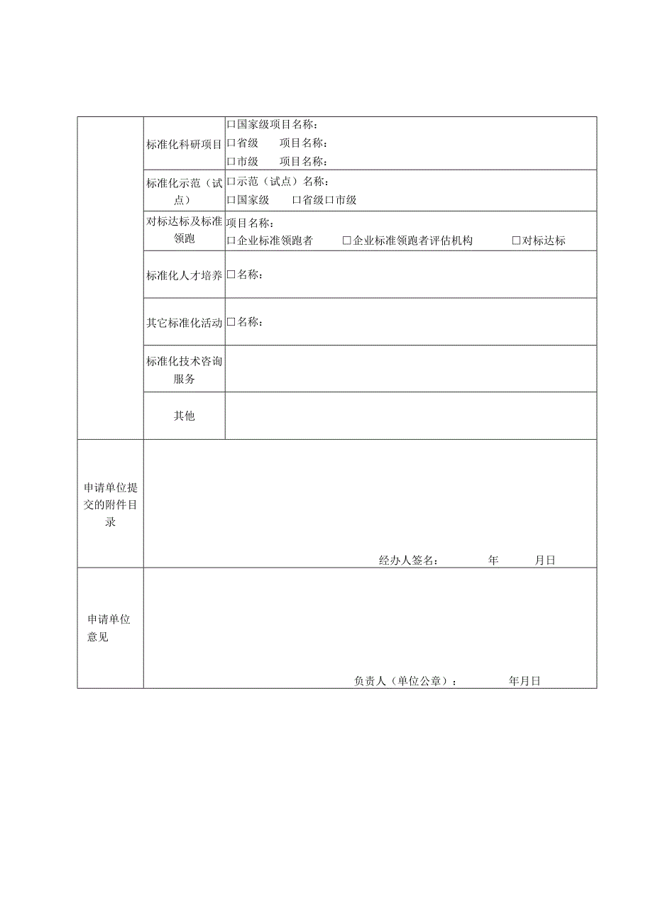 珠海市实施标准化战略扶持资金申请表.docx_第2页