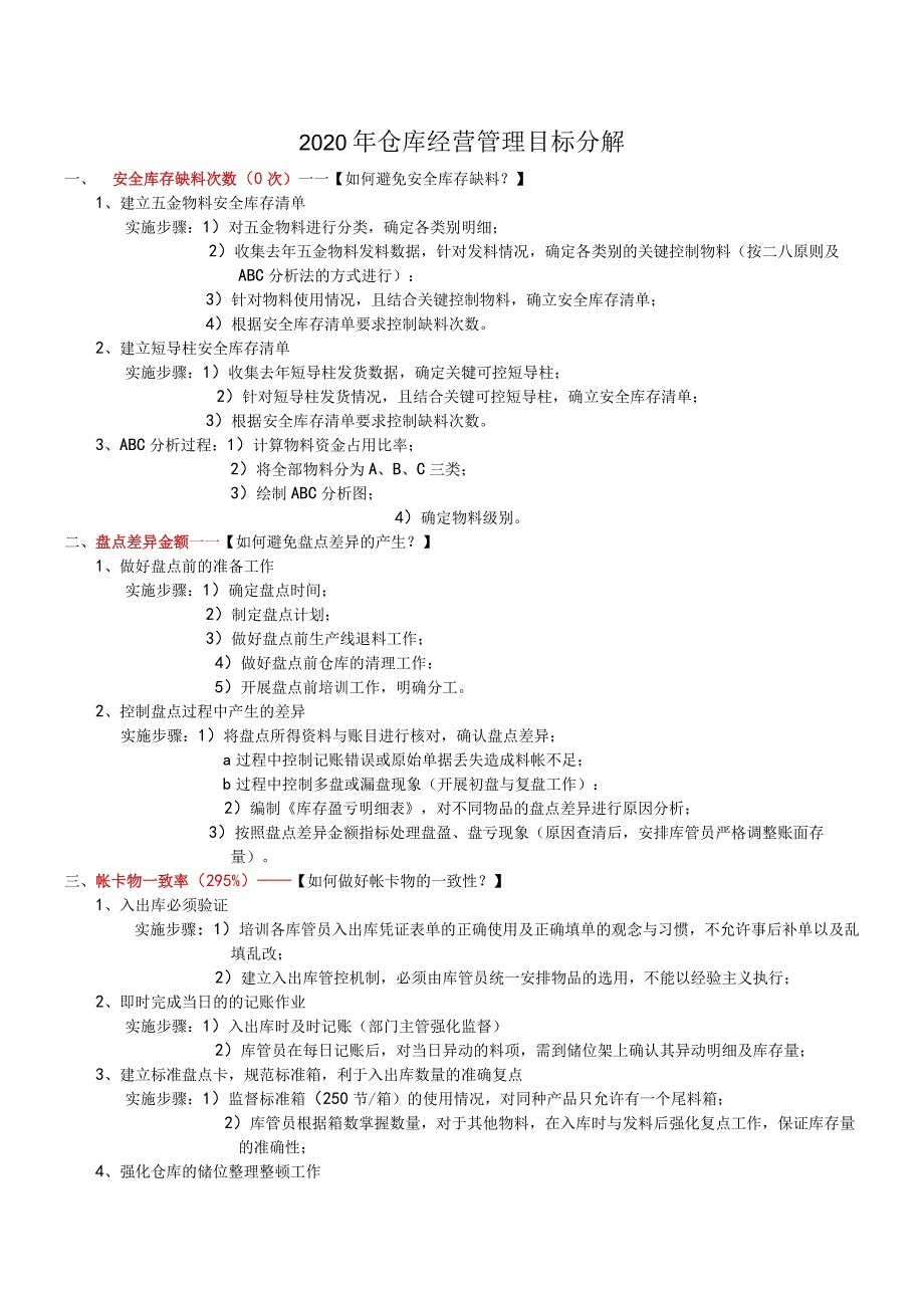 年度经营管理目标分析内控实施过程中遇到的问题及对策.docx_第1页