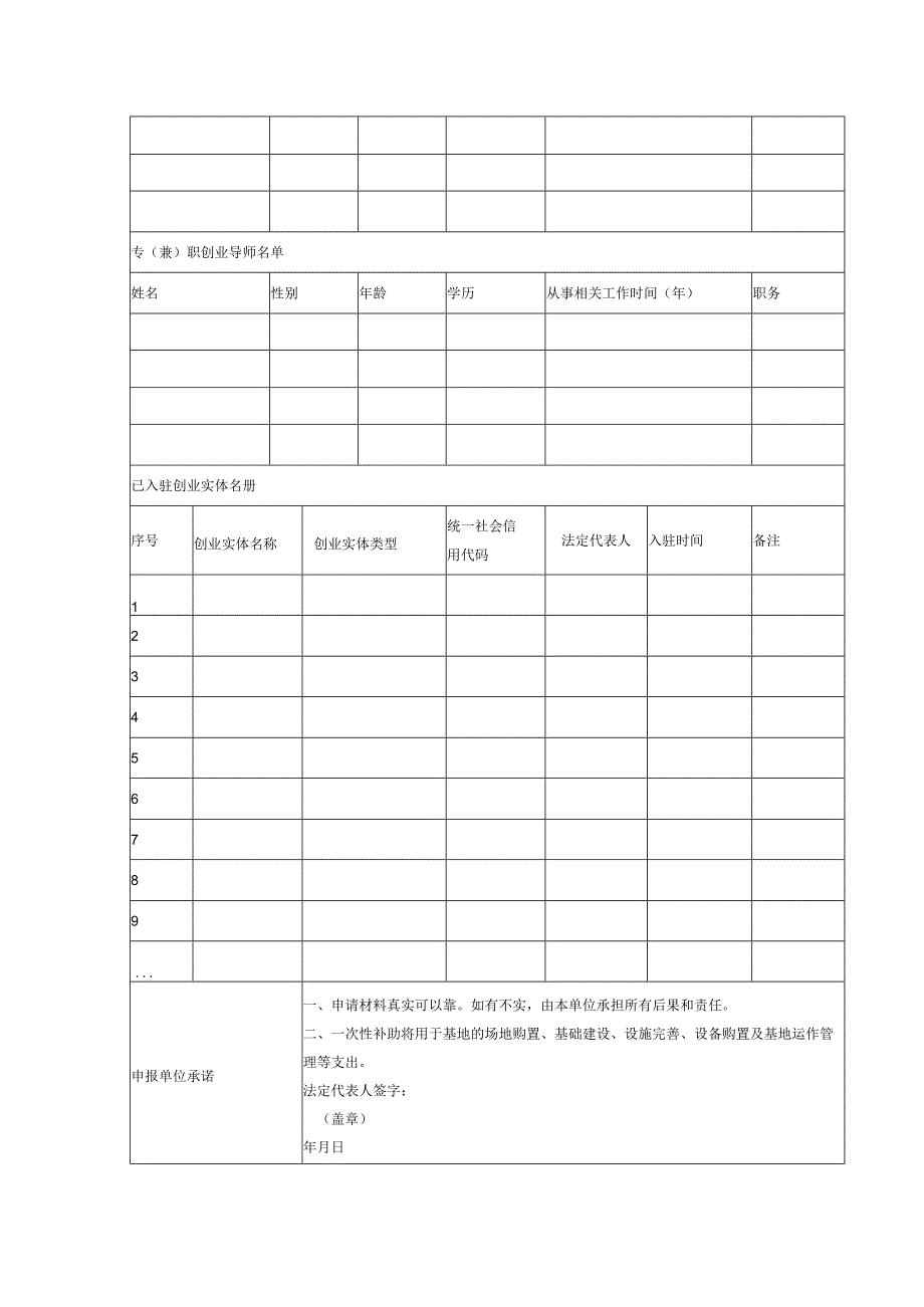 深圳市市级创业孵化基地认定申请表.docx_第2页