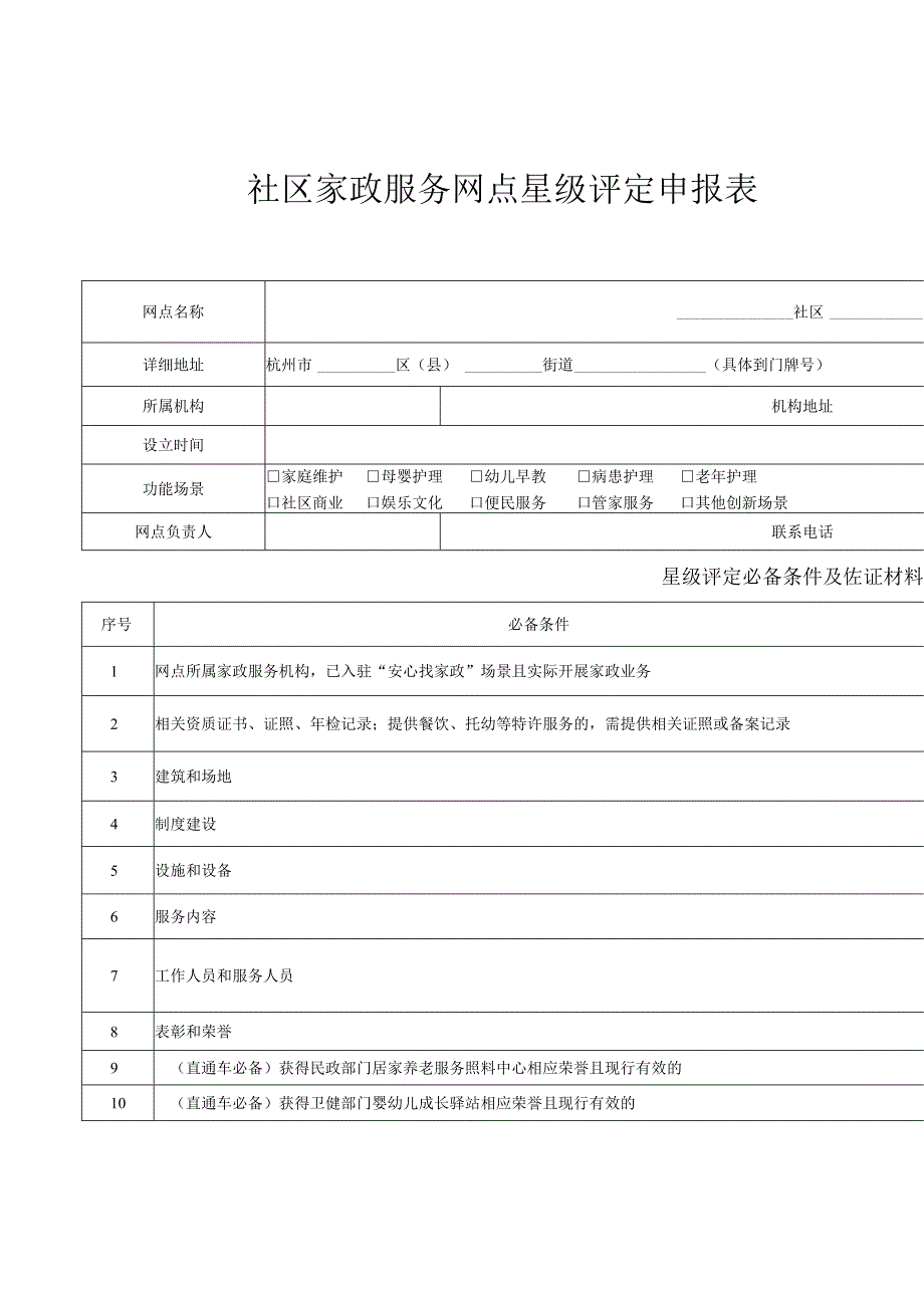 杭州市社区家政服务网点星级评定申报表.docx_第3页