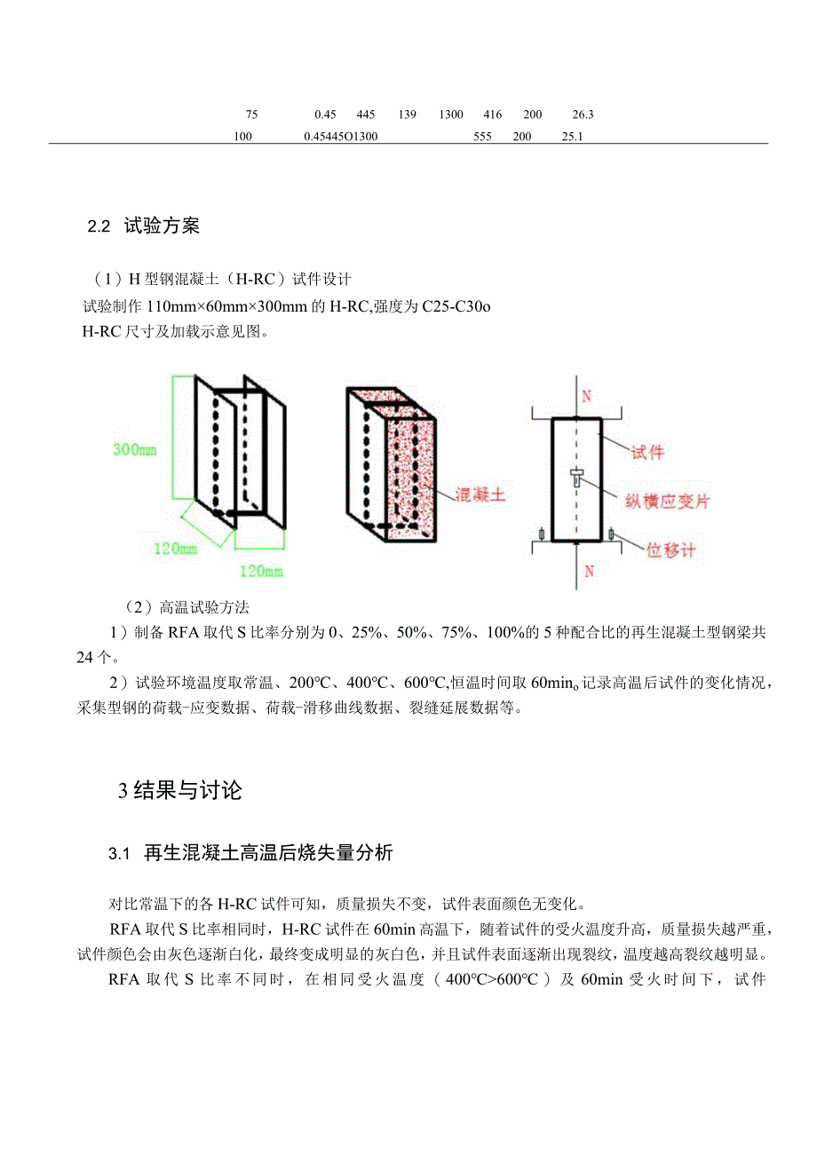 火灾后再生混凝土型钢构件力学性能研究.docx_第2页