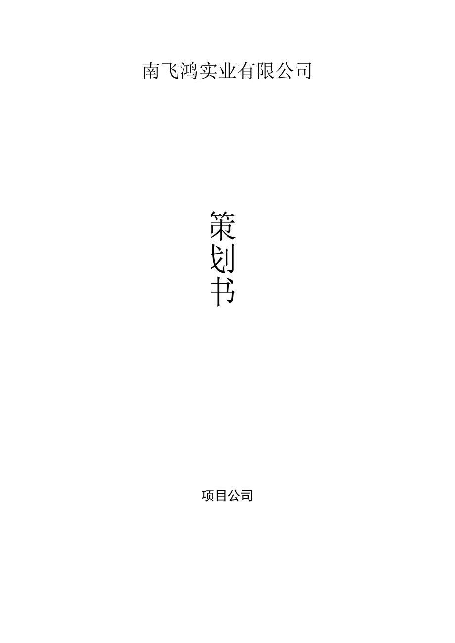 项目前期工程策划书.docx_第1页