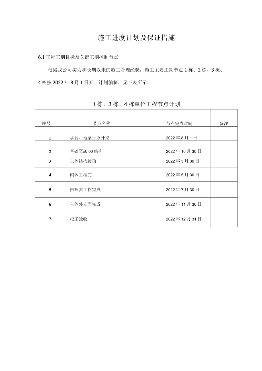 施工进度计划及保证措施.docx_第1页