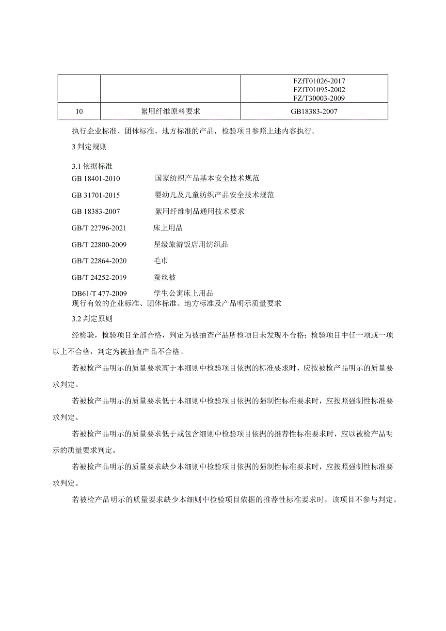 床上用品产品质量监督抽查实施细则.docx_第3页