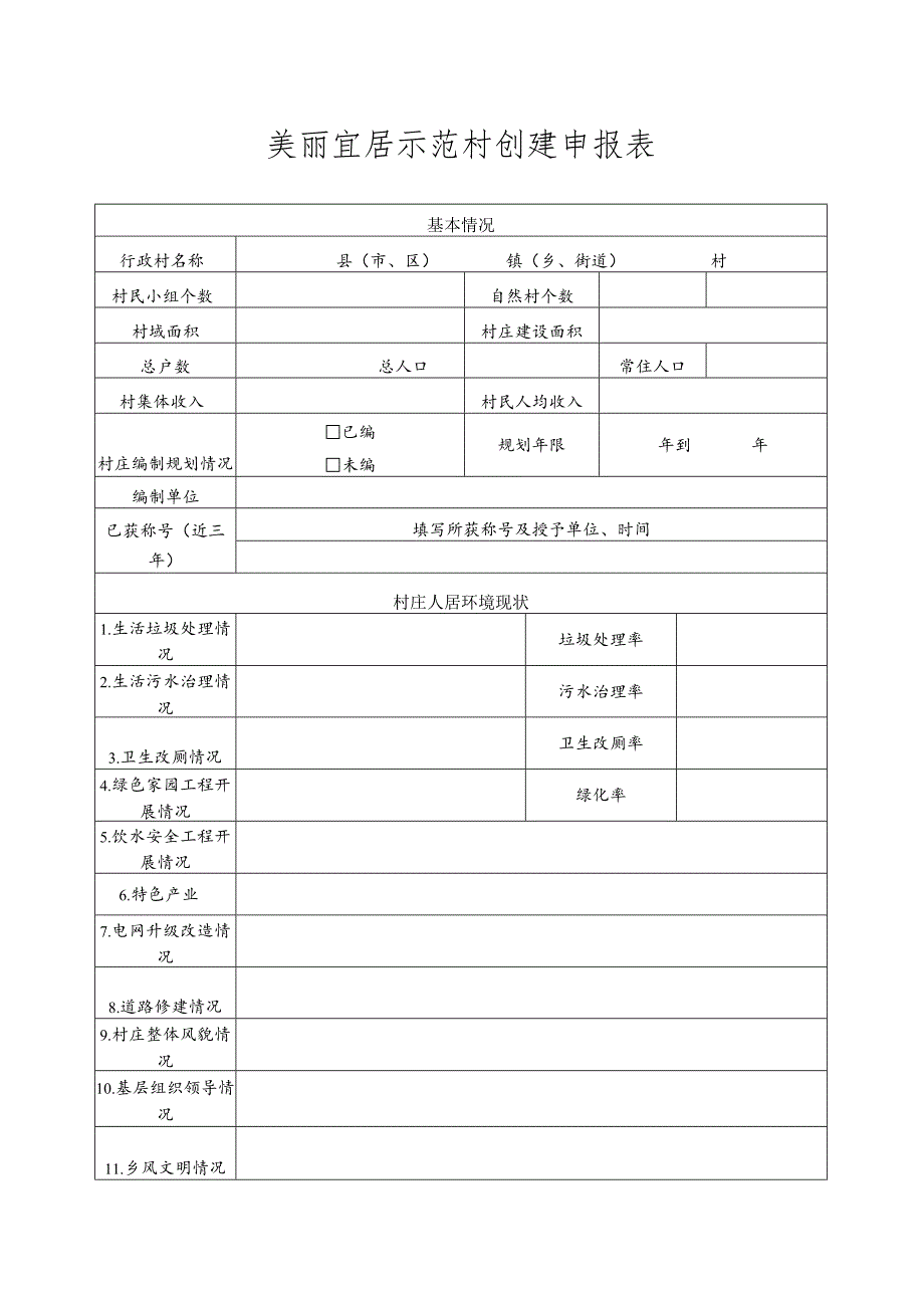 美丽宜居示范村创建申报表.docx_第2页