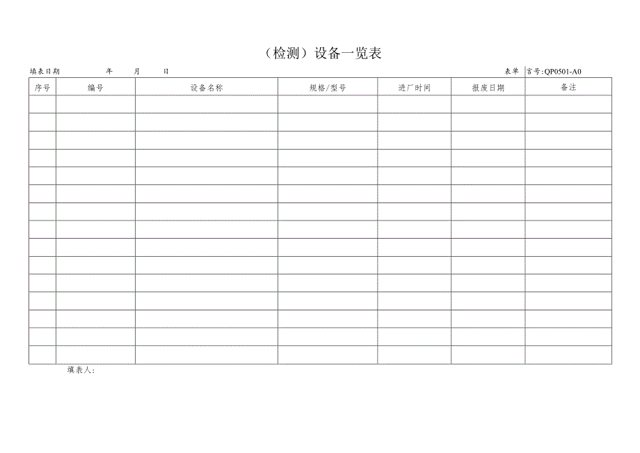 设备一览表.docx_第1页