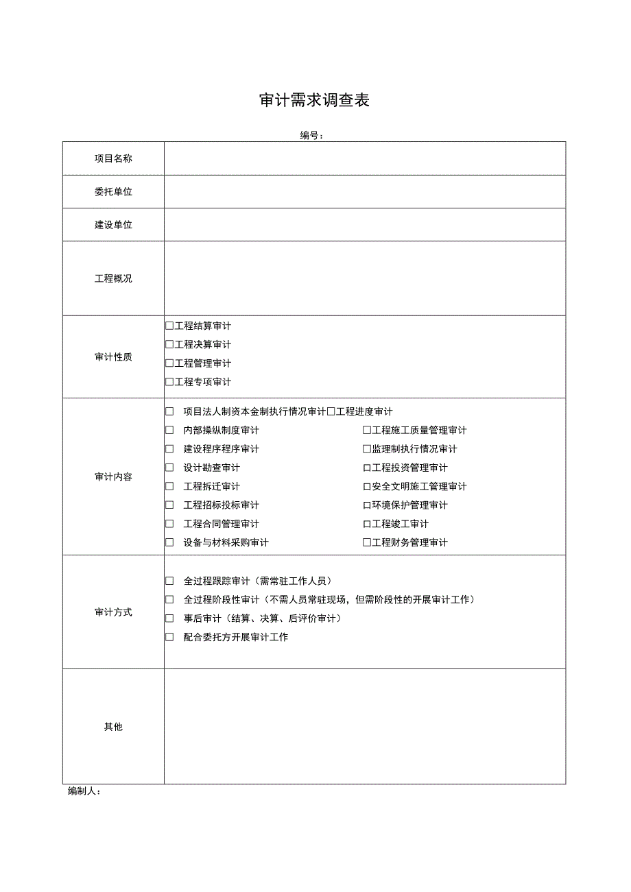 建设项目全过程跟踪审计表格综合类.docx_第2页