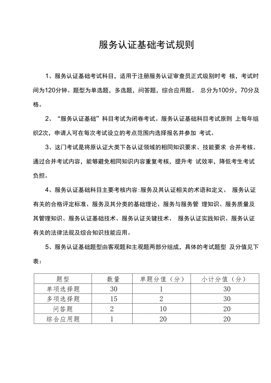 服务认证基础考试规则.docx_第1页