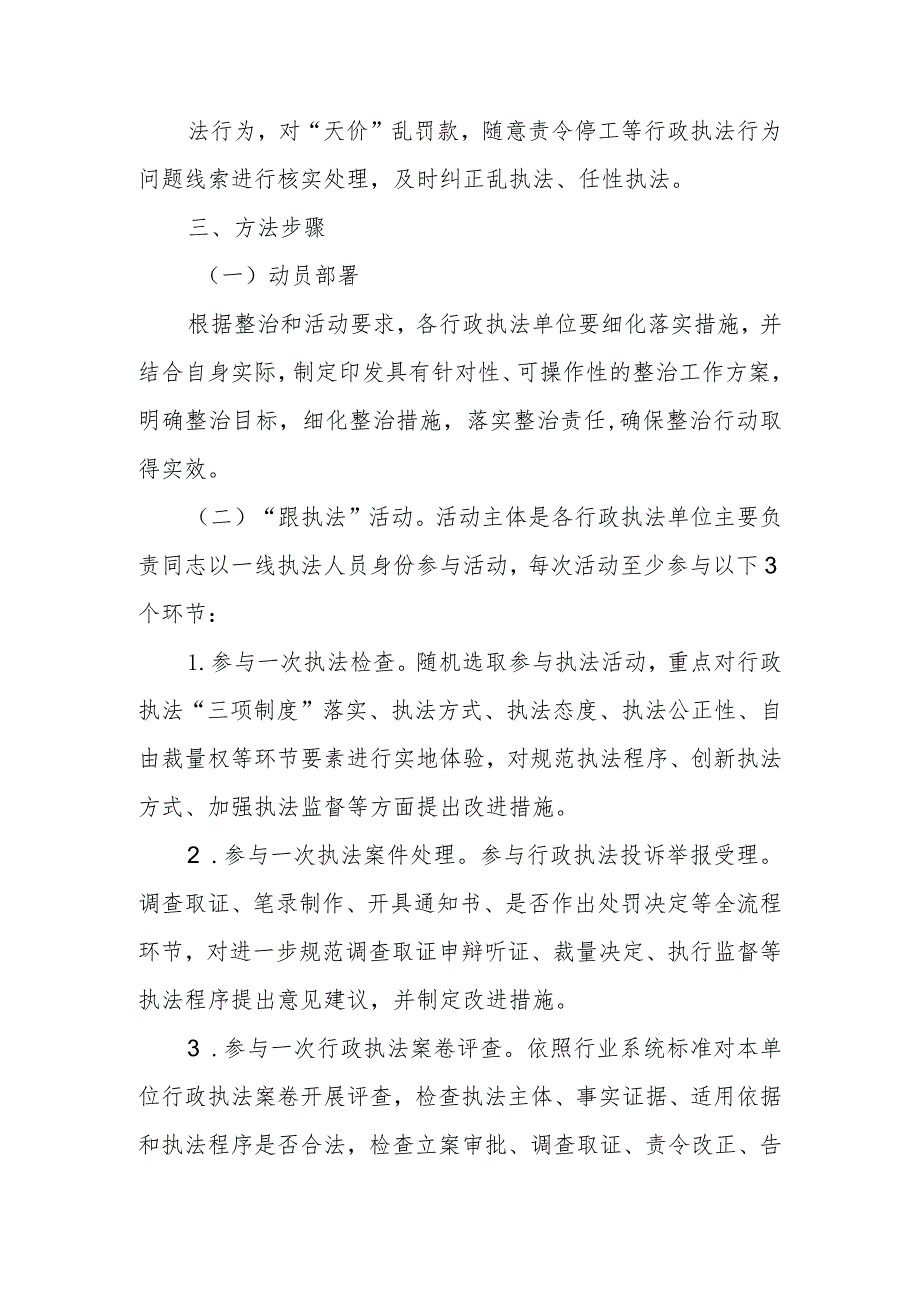 关于开展行政执法领域群众身边腐败和作风问题专项整治工作方案.docx_第2页