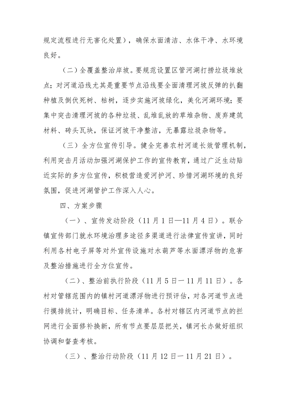 XX镇2022年全域“清漂”专项整治突击月行动方案.docx_第2页