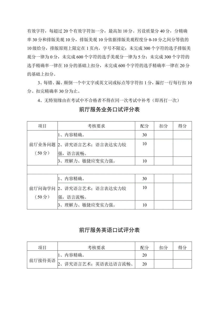 2023年杭州市旅游饭店服务技能竞赛比赛规则和评分标准.docx_第2页