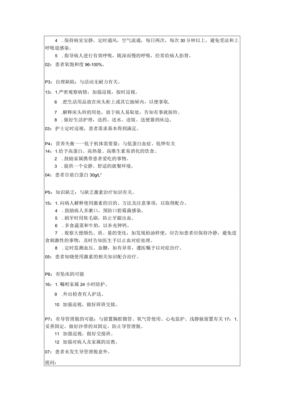 右肺癌间质病合并液气胸的护理教学查房大纲.docx_第2页