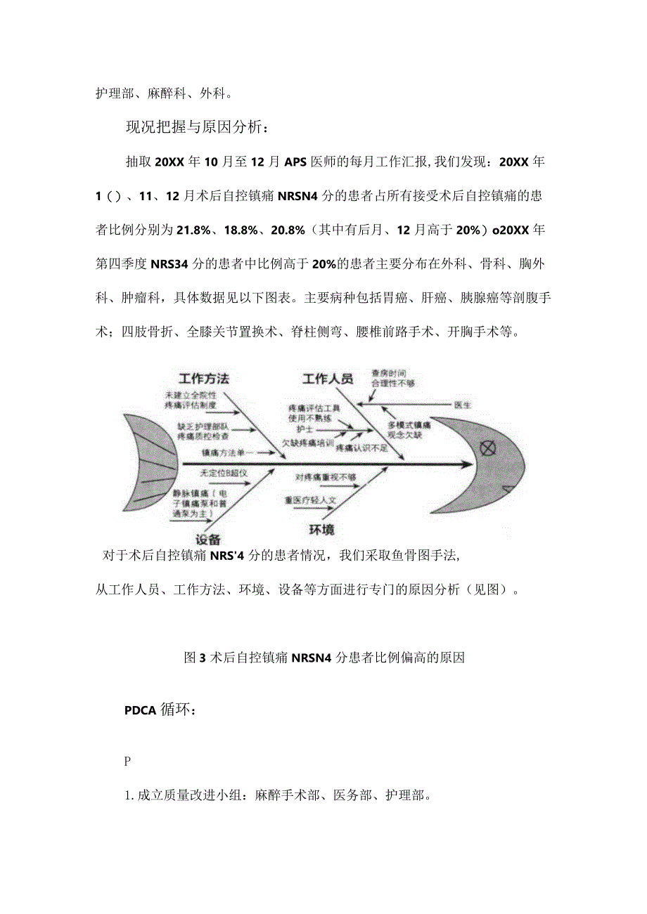 麻醉科运用PDCA循环降低术后自控镇痛NRS评分≥4分的患者比例.docx_第2页