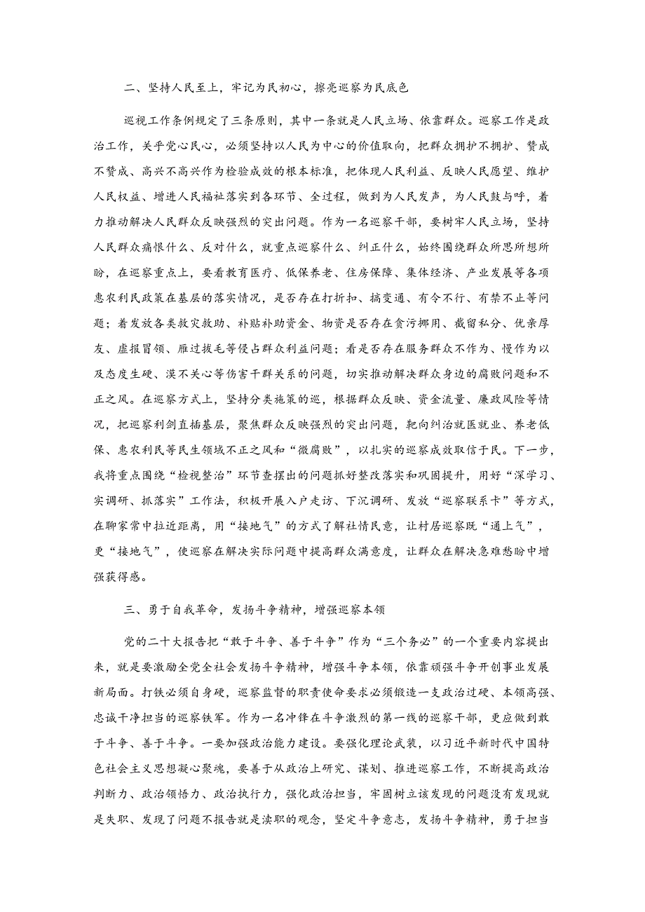 在纪检监察干部队伍教育整顿研讨交流会上的发言.docx_第2页