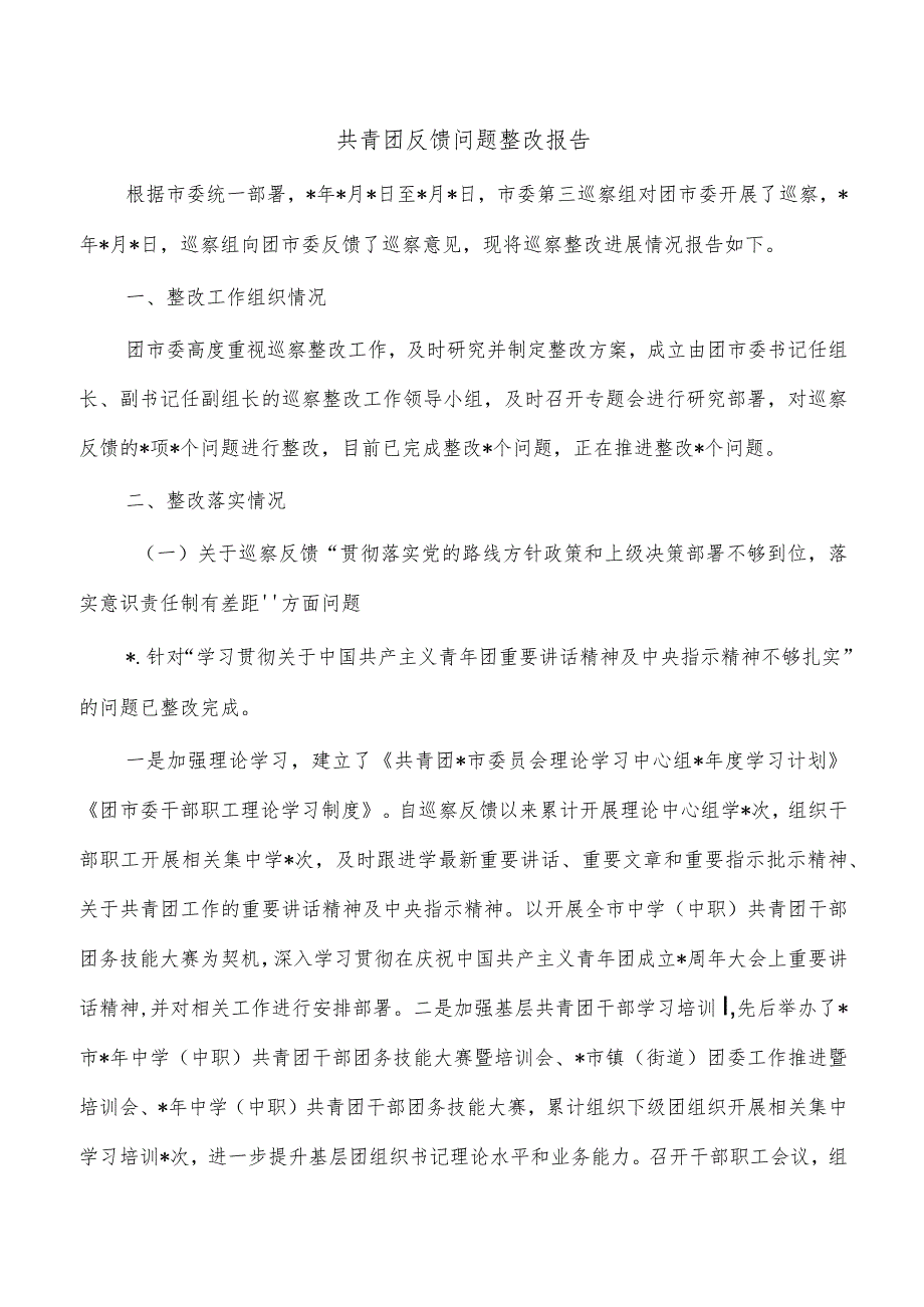 共青团反馈问题整改报告.docx_第1页