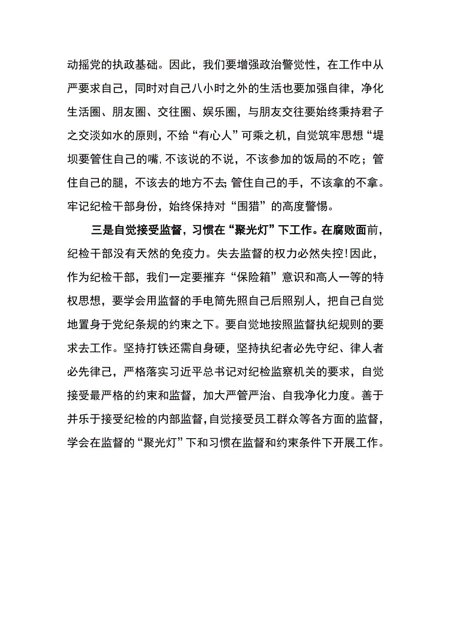 纪检干部队伍教育整顿学习心得体会.docx_第2页