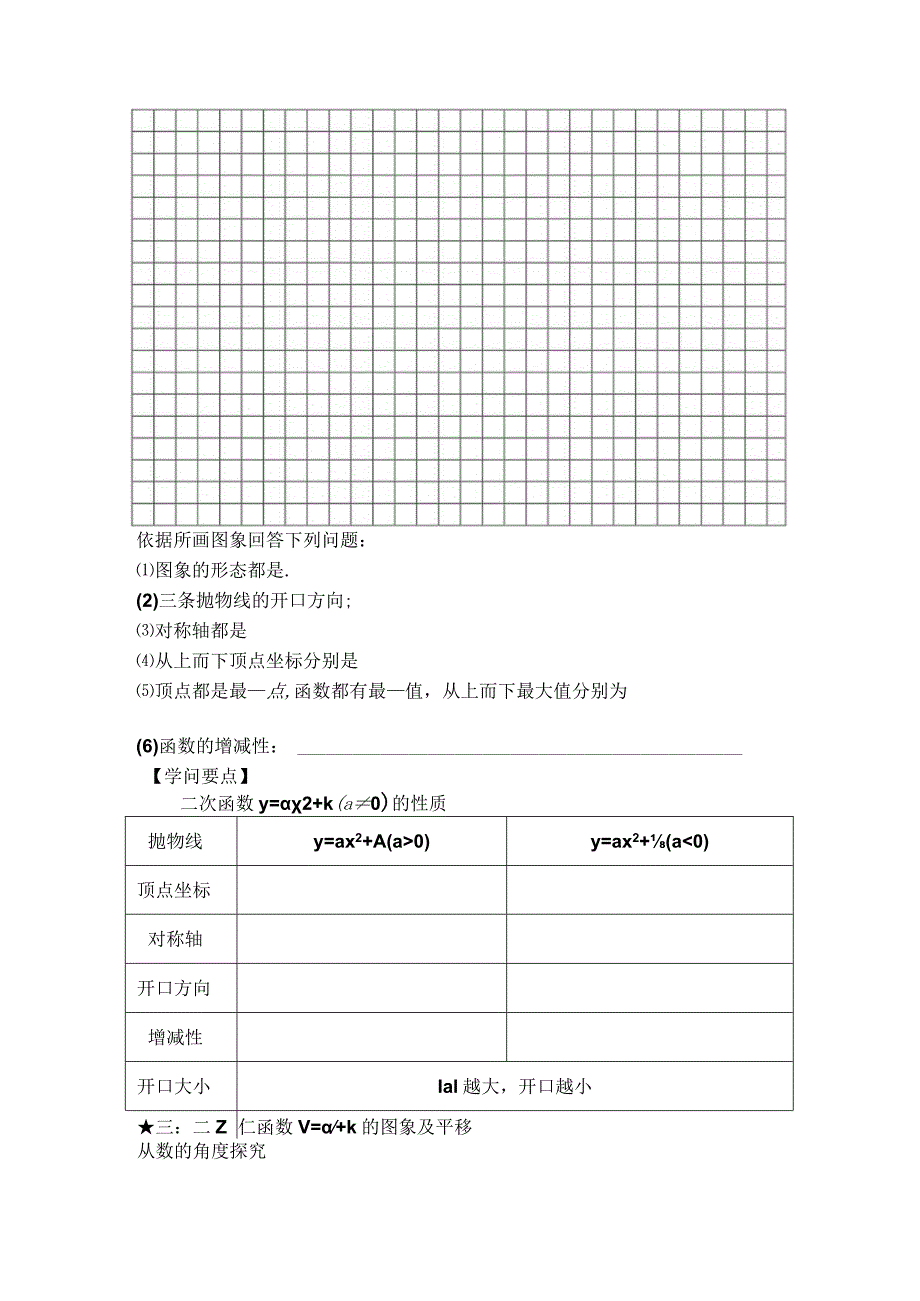 22.1.3 第1课时 二次函数y=ax+k的图象和性质（定稿）.docx_第3页