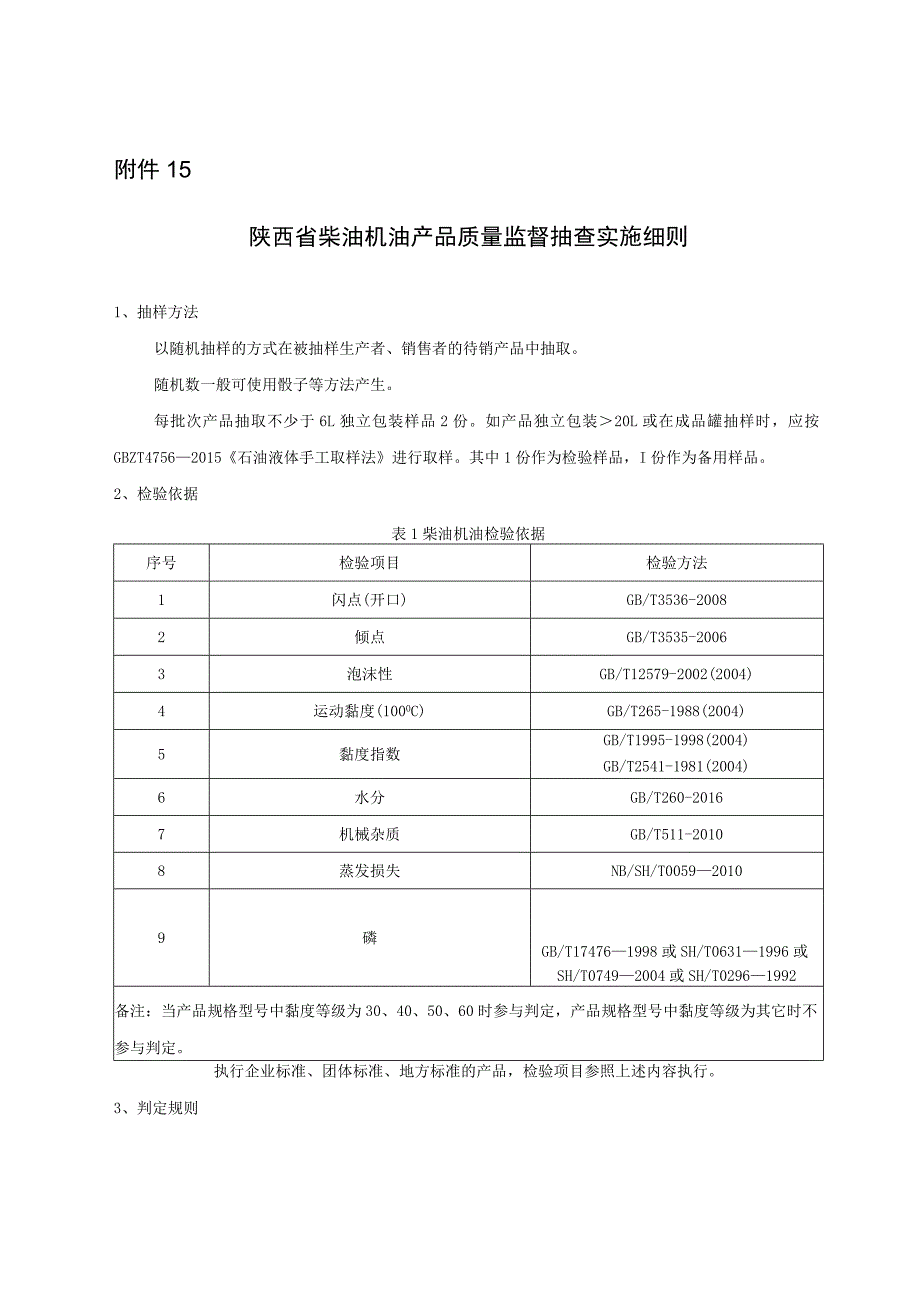 陕西省柴油机油产品质量监督抽查实施细则.docx_第1页