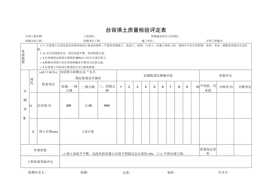 台背填土质量检验评定表.docx_第1页