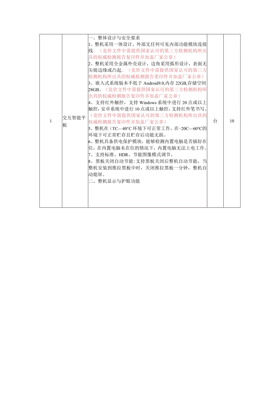 防城港市第二中学多媒体教学设备采购说明表.docx_第2页