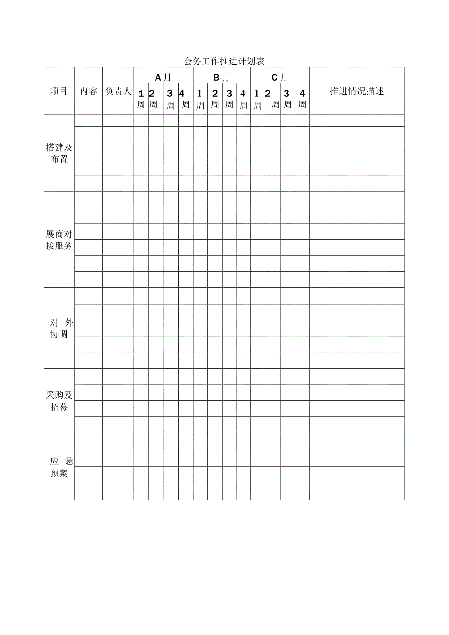 会务工作推进计划表.docx_第1页