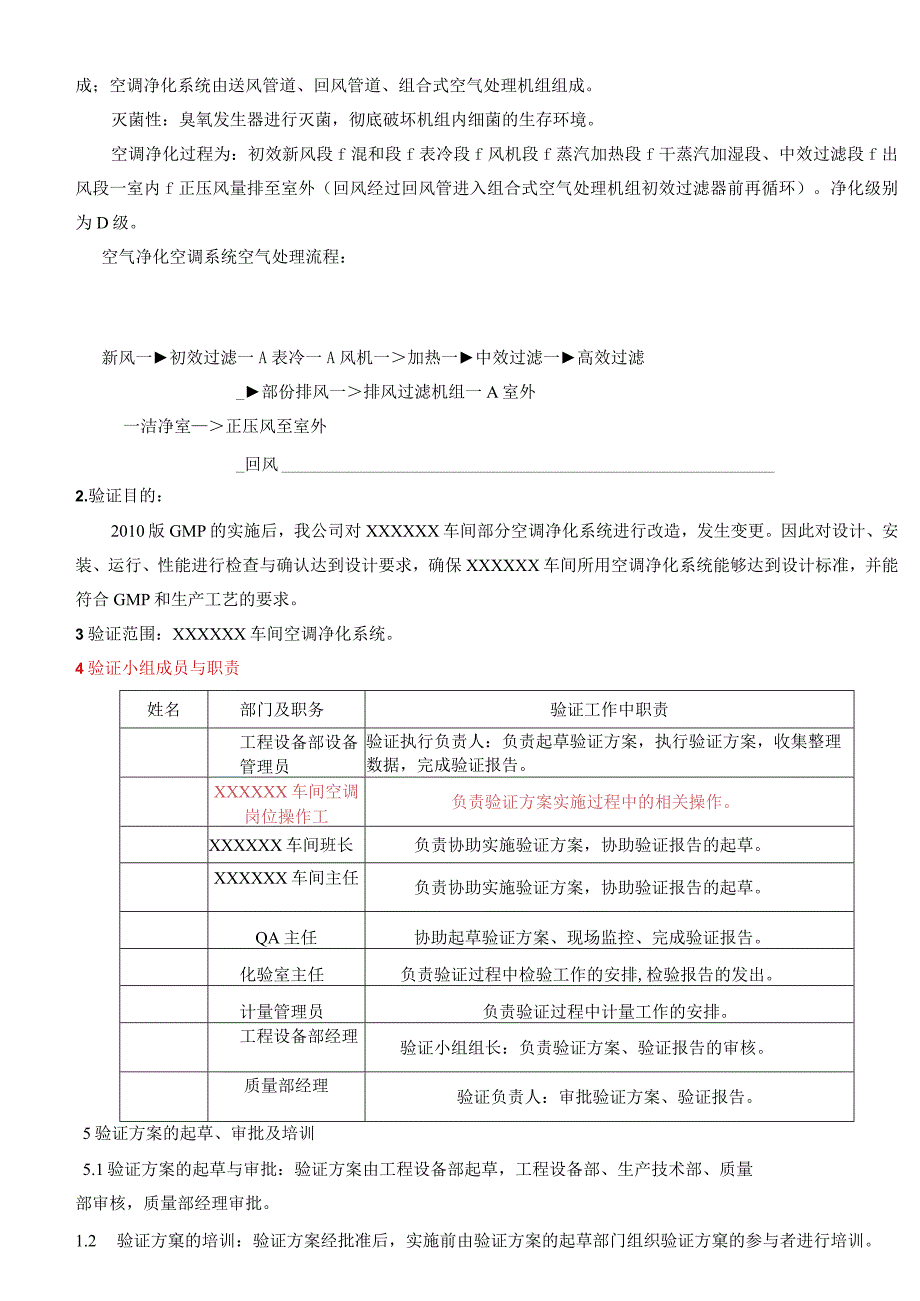 xx车间空调净化系统验证方案.docx_第3页