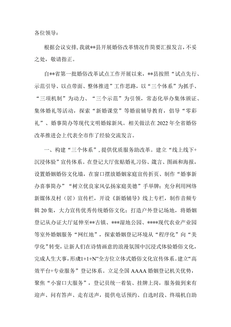 副县长在2023年全市治理大操大办推进移风易俗推进会上发言.docx_第1页