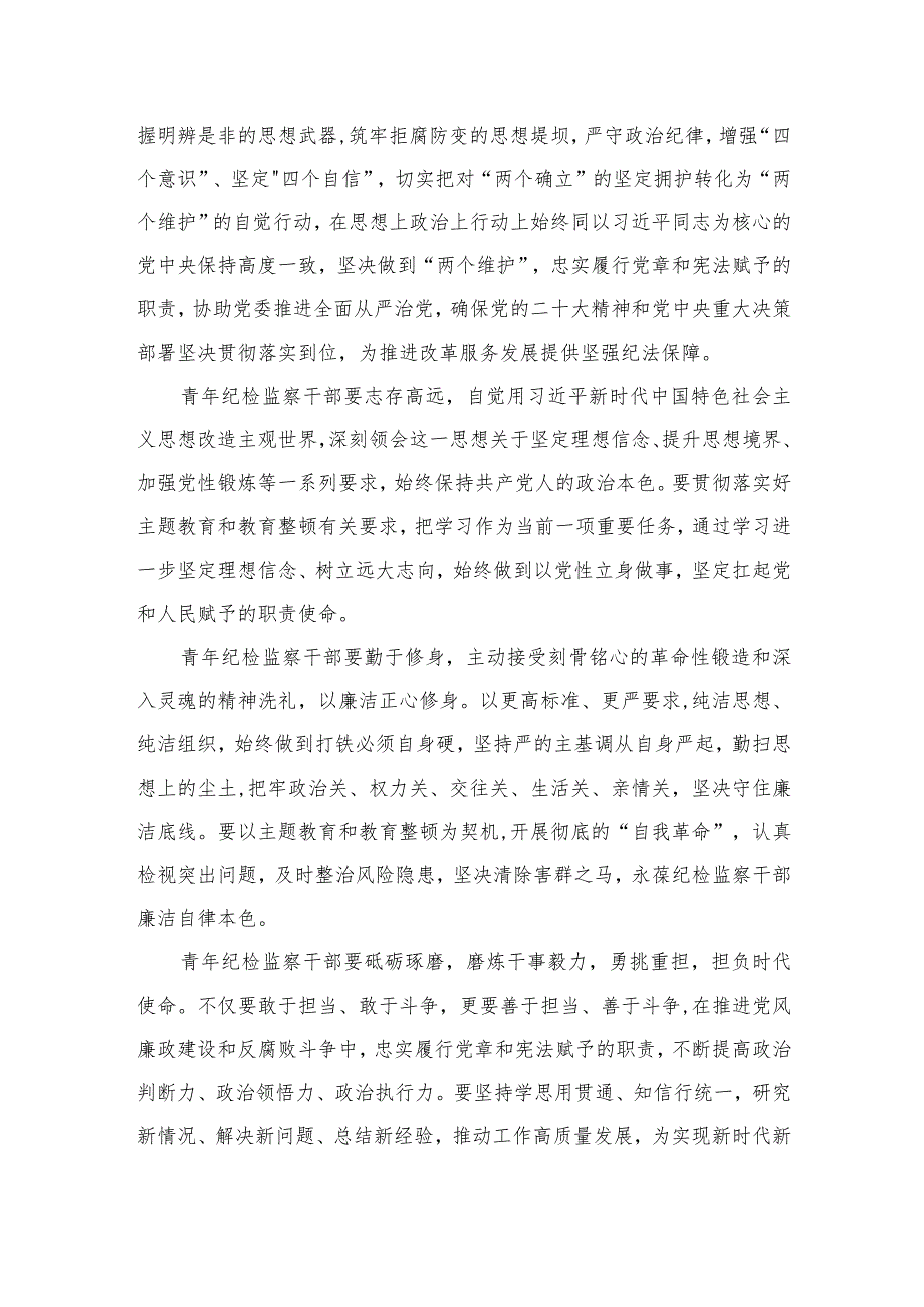 2023纪检监察干部在纪检监察干部队伍教育整顿研讨交流会上的发言提纲范文(精选三篇).docx_第2页