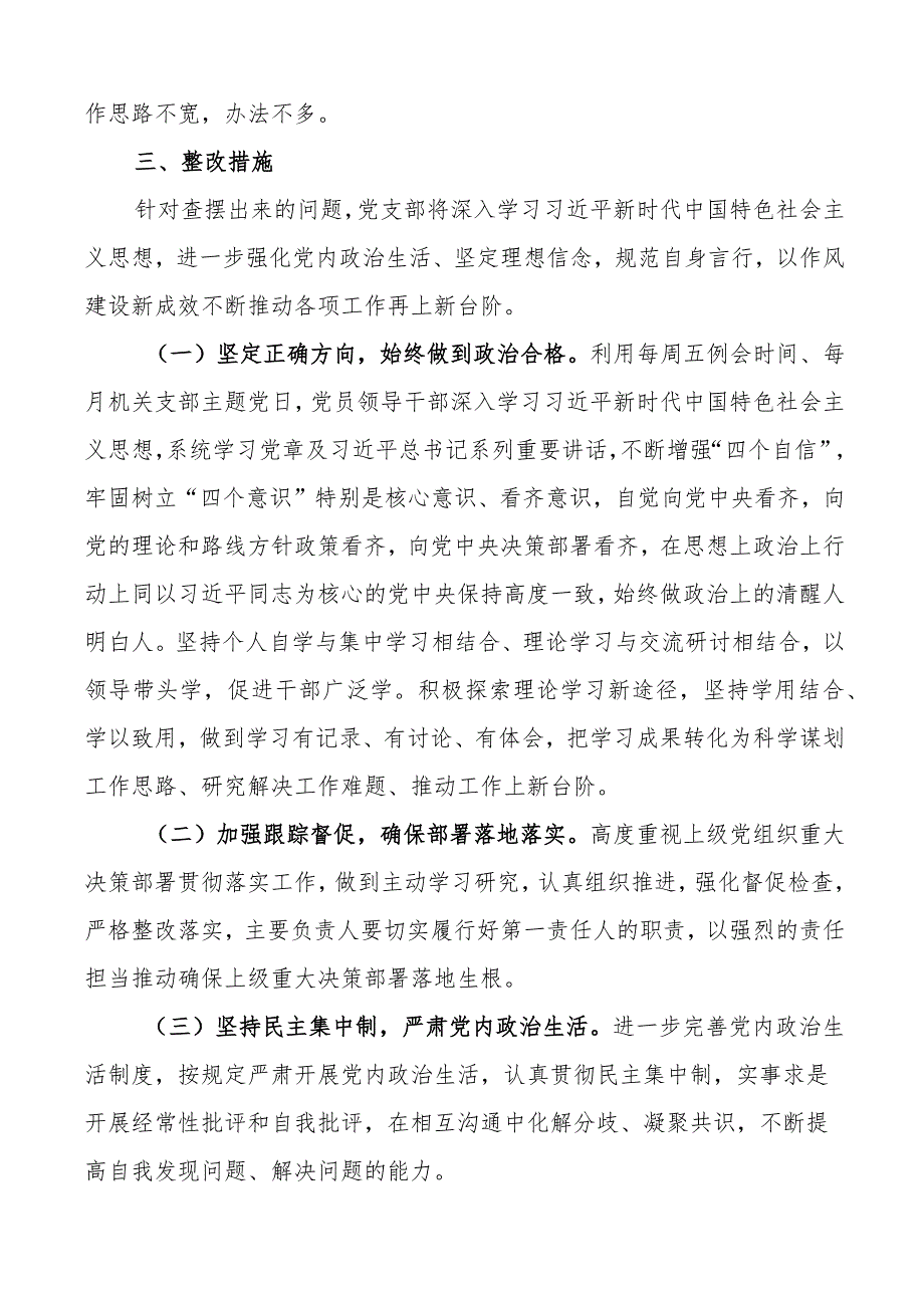 局党支部度组织生活会整改方案工作实施.docx_第3页