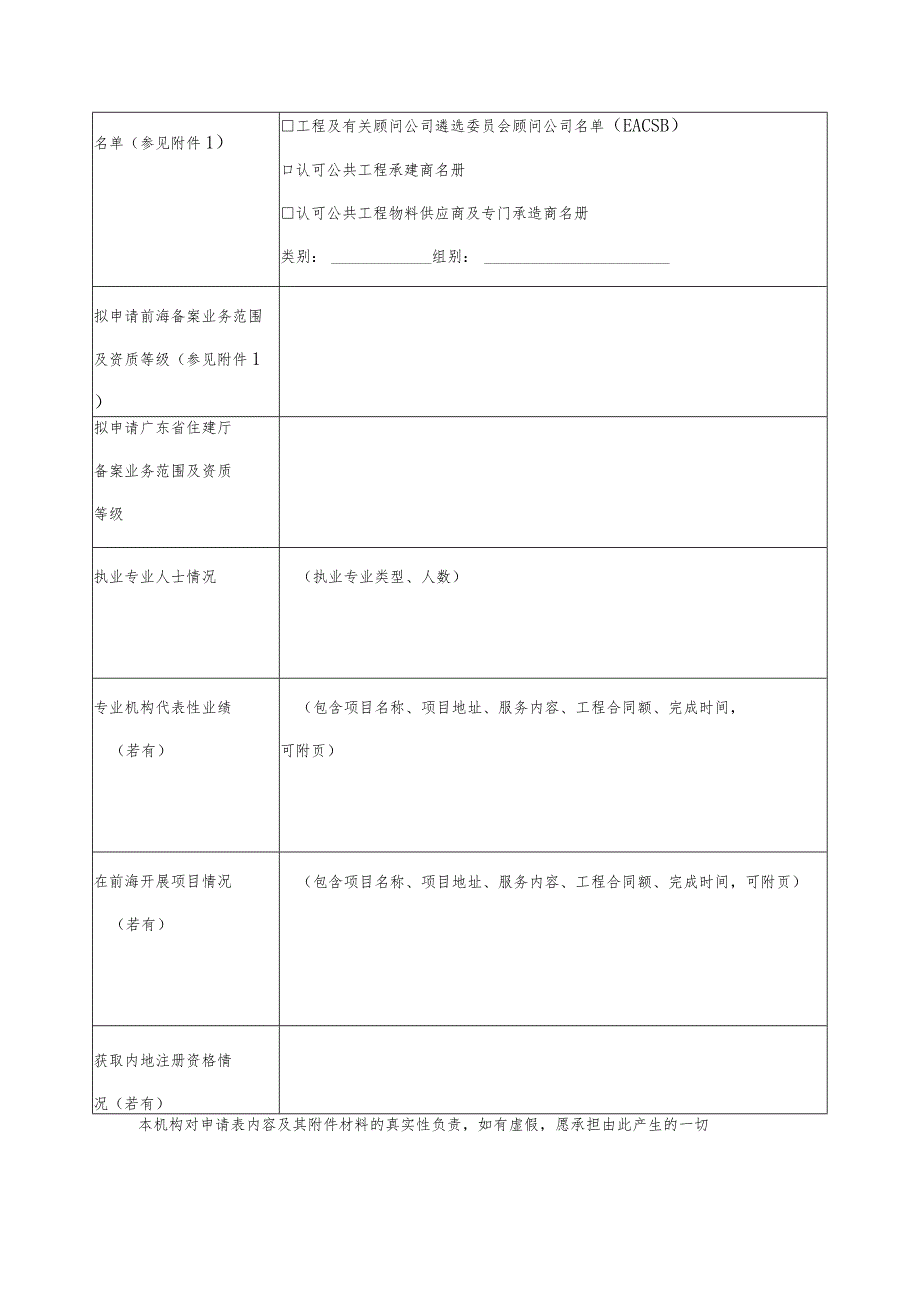 香港工程建设领域专业机构在前海合作区备案申请表.docx_第3页