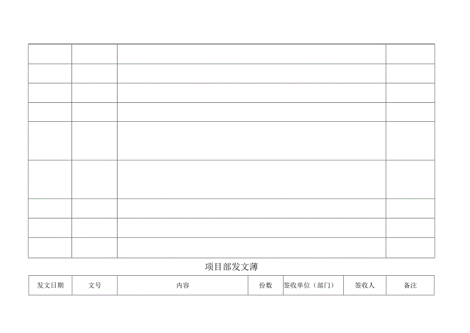 XXX公司工程项目部发文薄.docx_第3页